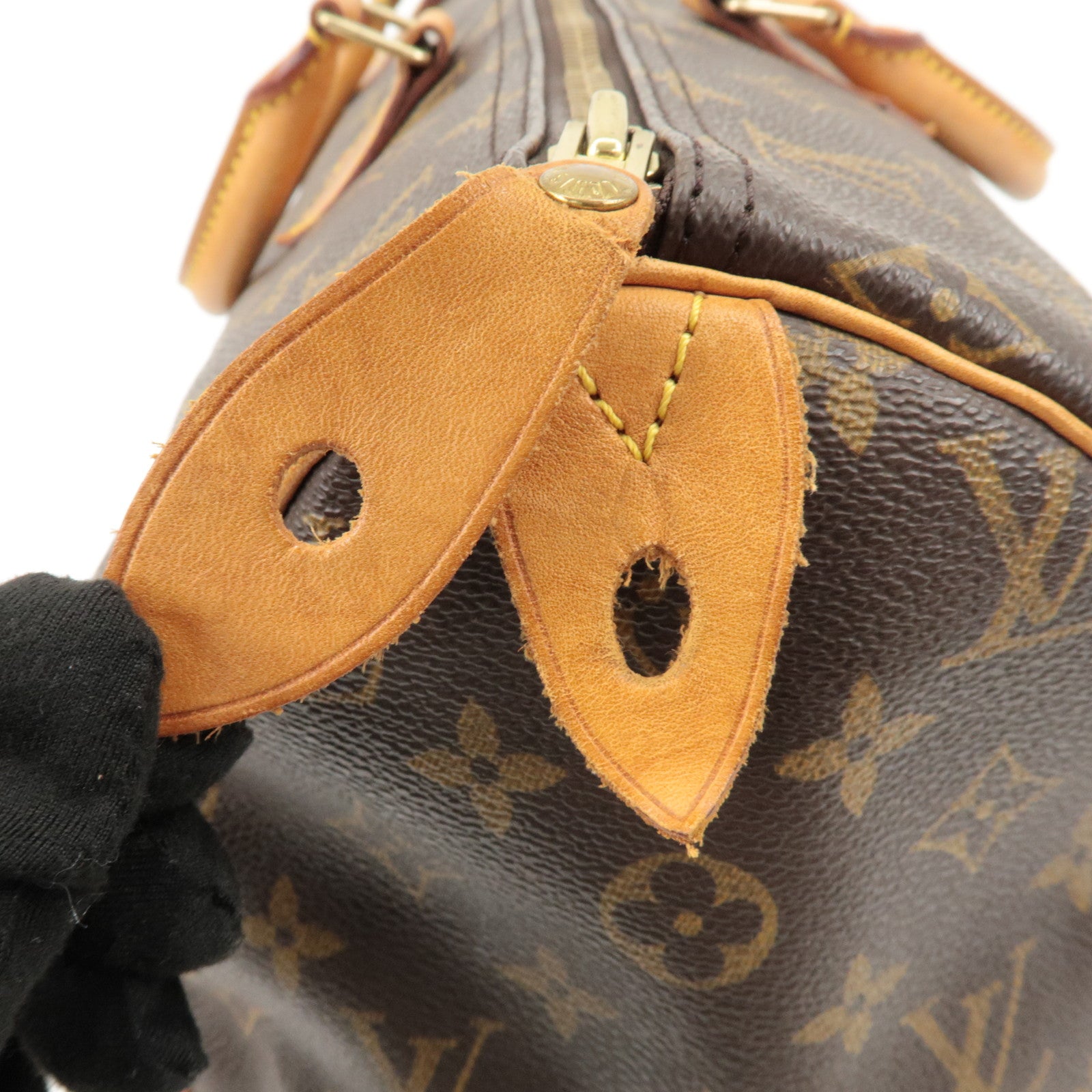 Louis Vuitton Monogram Speedy 40 Hand Bag Boston Bag M41522 Used