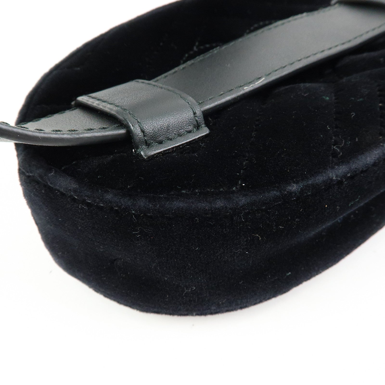 GUCCI Velvet Leather Star Bijou Motif Waist Pouch Body Bag 476434