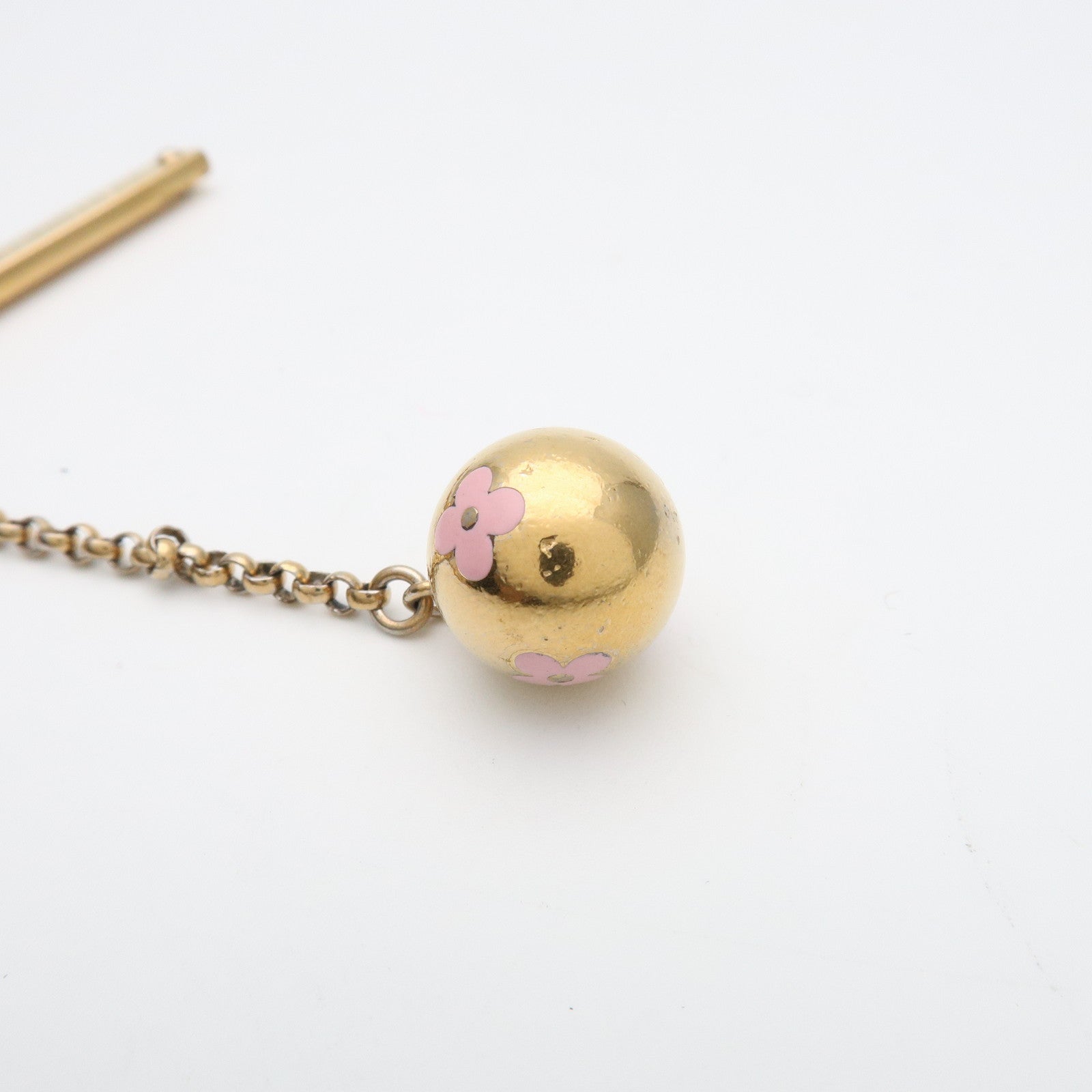 Louis Vuitton Porte Cles Grelots Bag Charm Gold Multicolor M62227