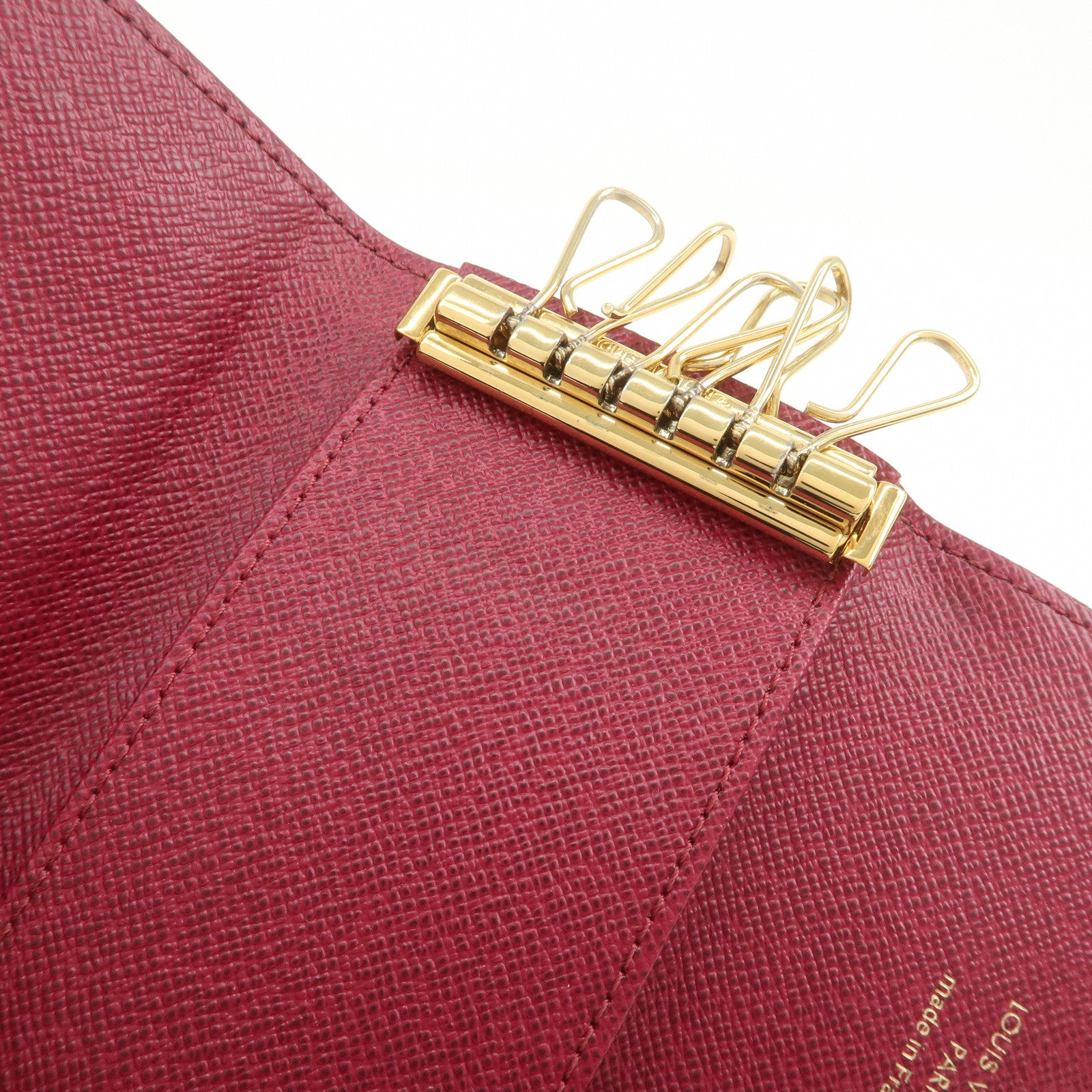 Louis Vuitton Monogram Multicles 6 Key Case Brown Fuchsia M60701