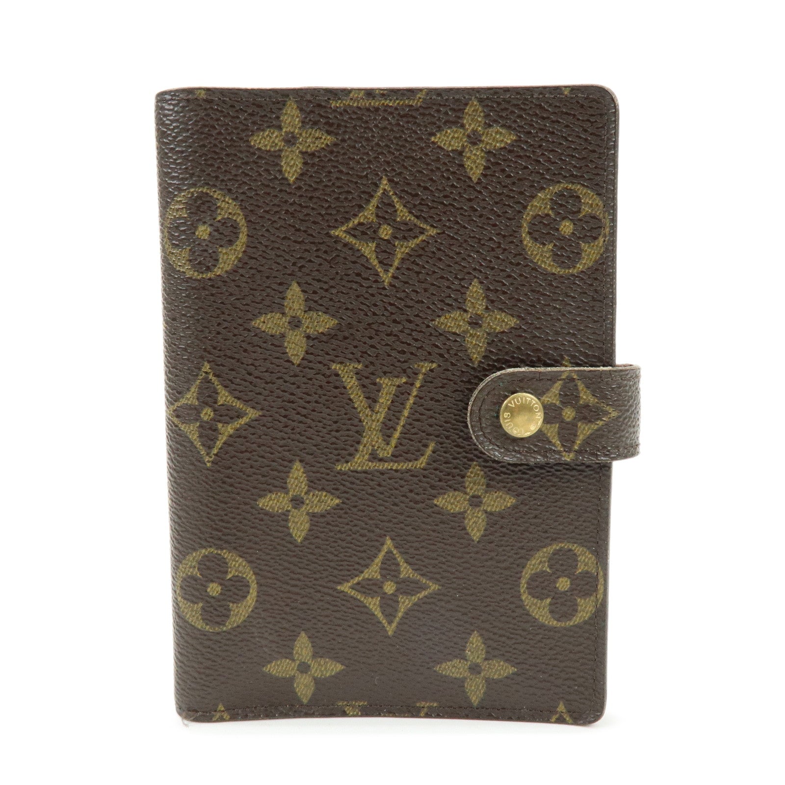 Louis Vuitton Monogram Agenda PM Planner Cover Brown R20005
