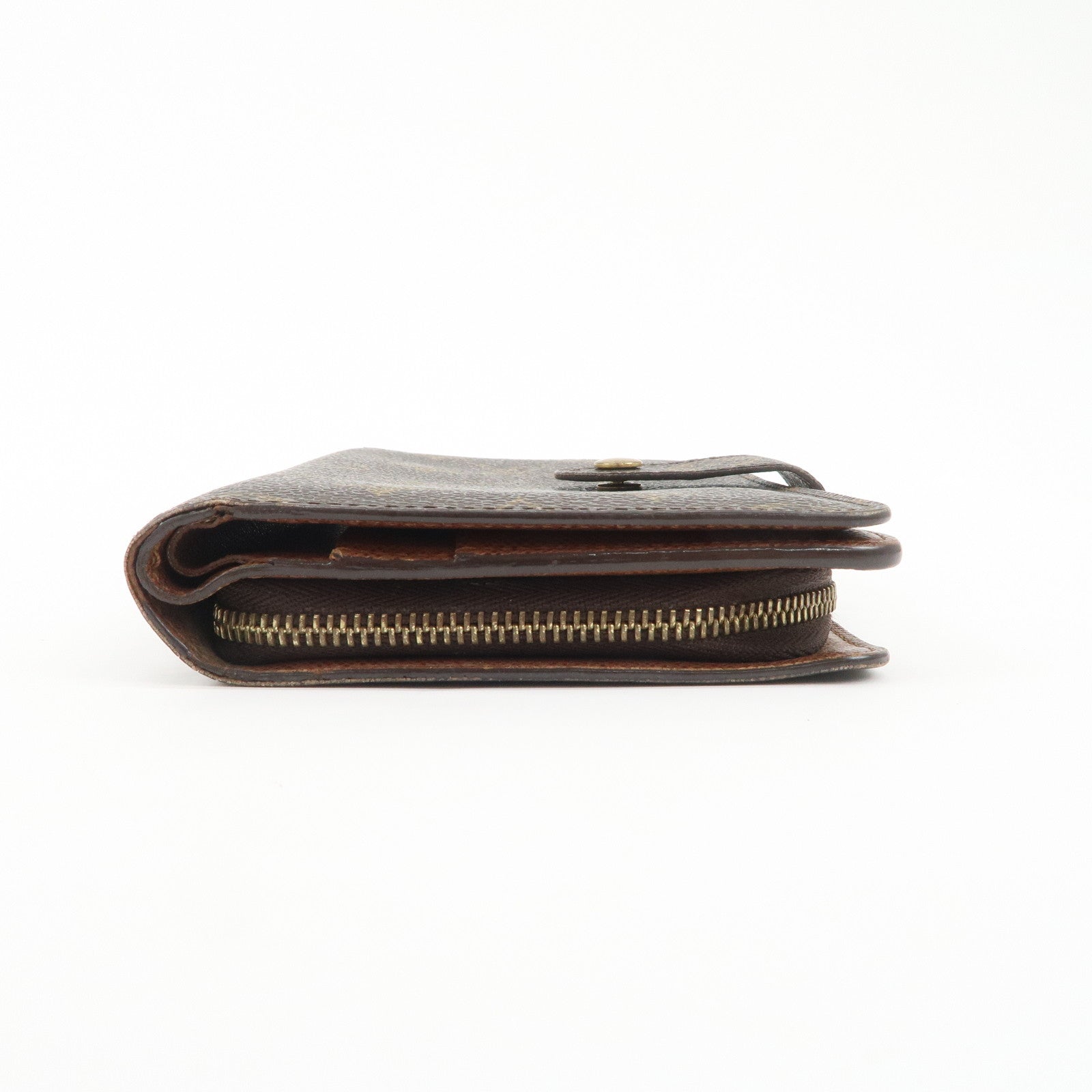 Louis Vuitton Monogram Porte Papier Zip Bi-fold Wallet Brown M61207