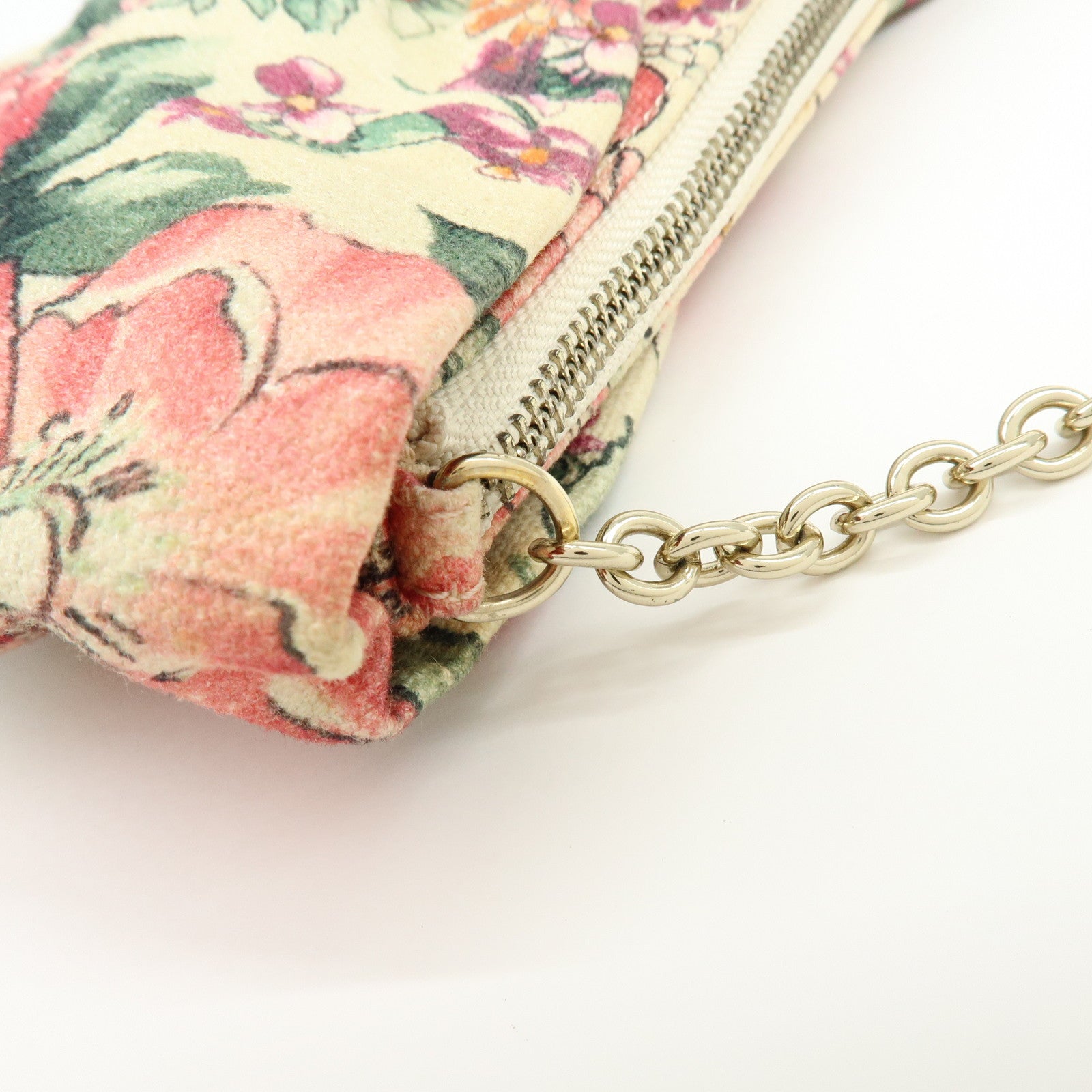 VALENTINO RED Valentino Canvas Ribbon Flower Chain Shoulder Bag