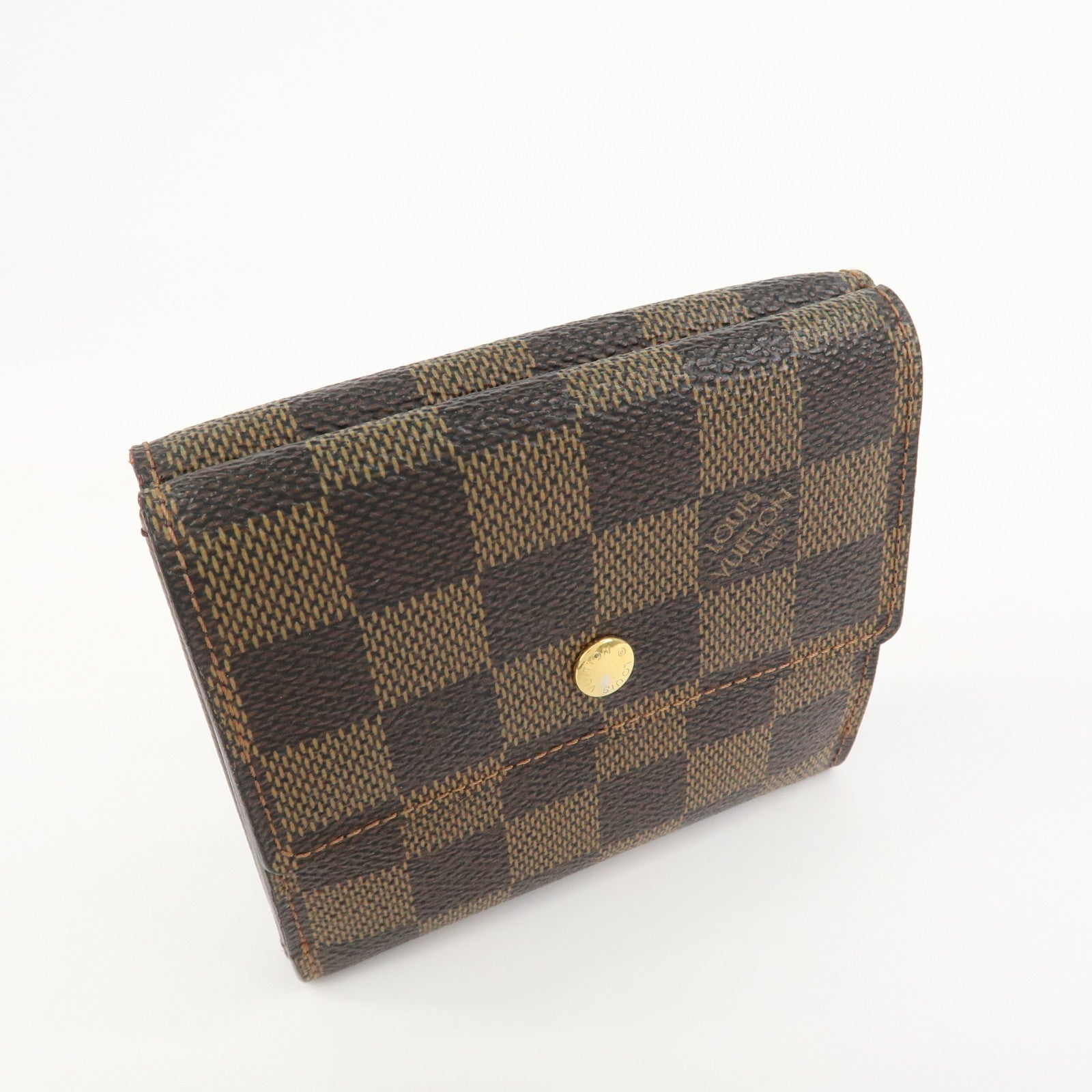 Louis Vuitton Damier Portefeuille Élise Bi-fold Wallet Brown N61654