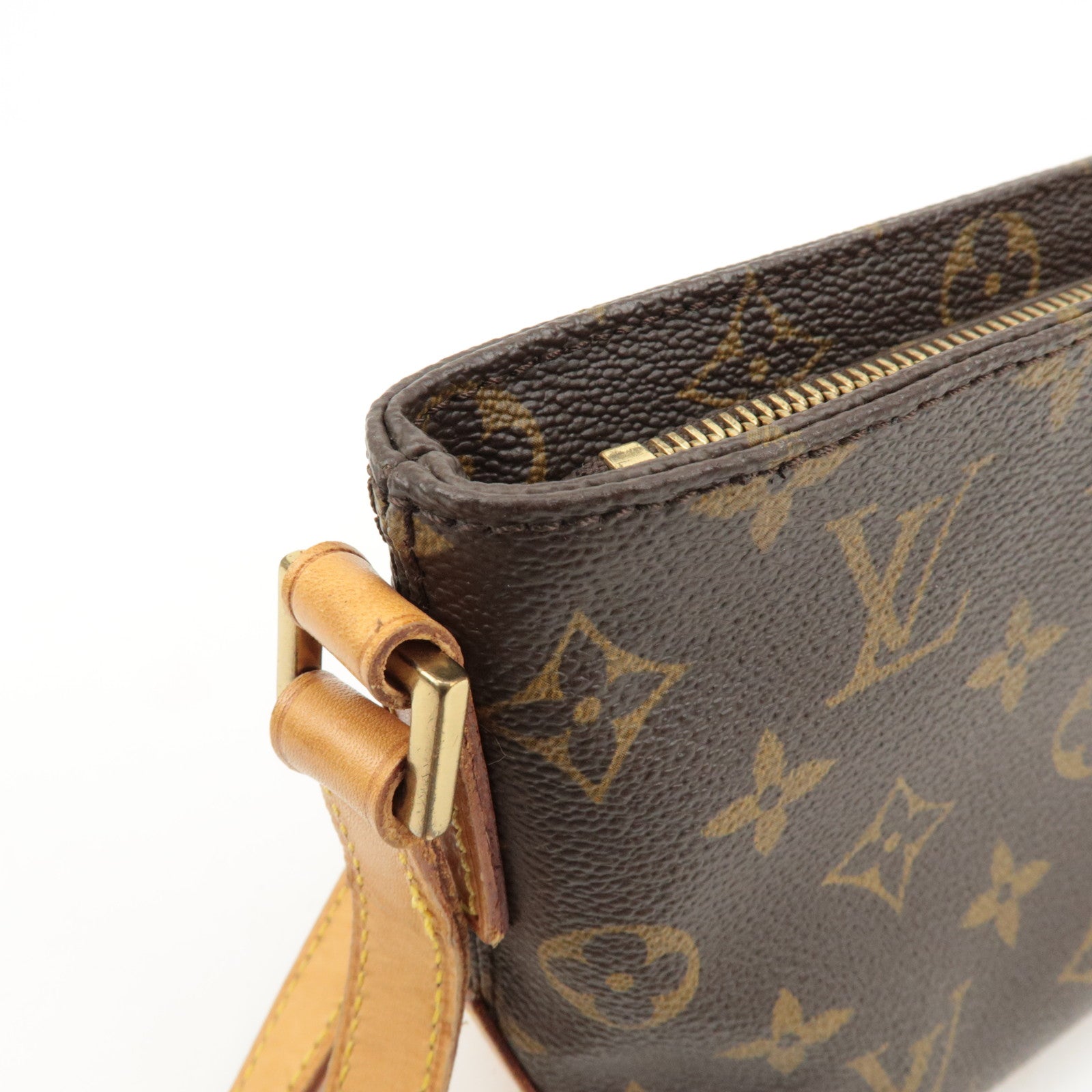Louis Vuitton Monogram Trotteur Shoulder Bag Brown M51240 Used