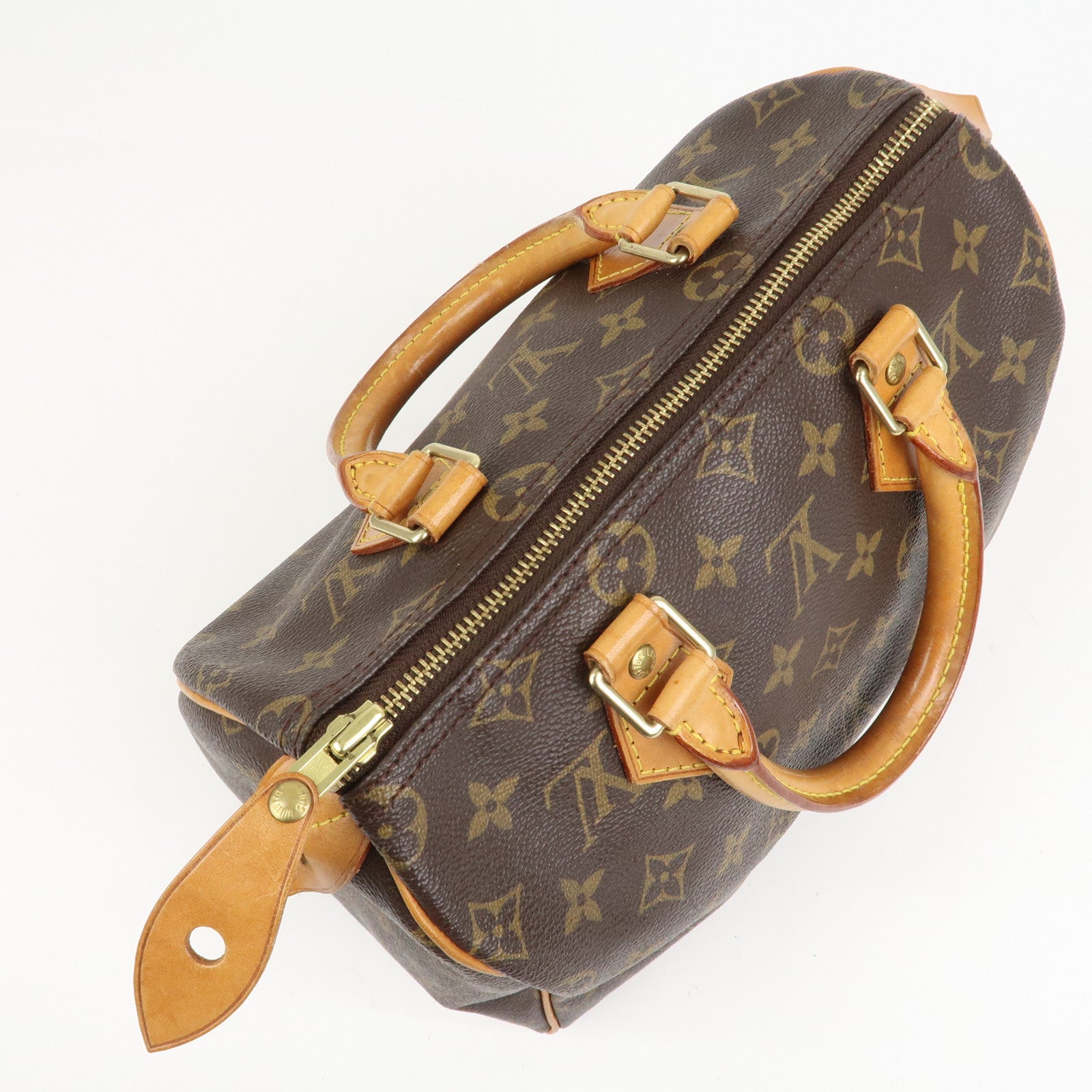 Louis Vuitton Monogram Speedy 25 Boston Bag Hand Bag Brown M41528