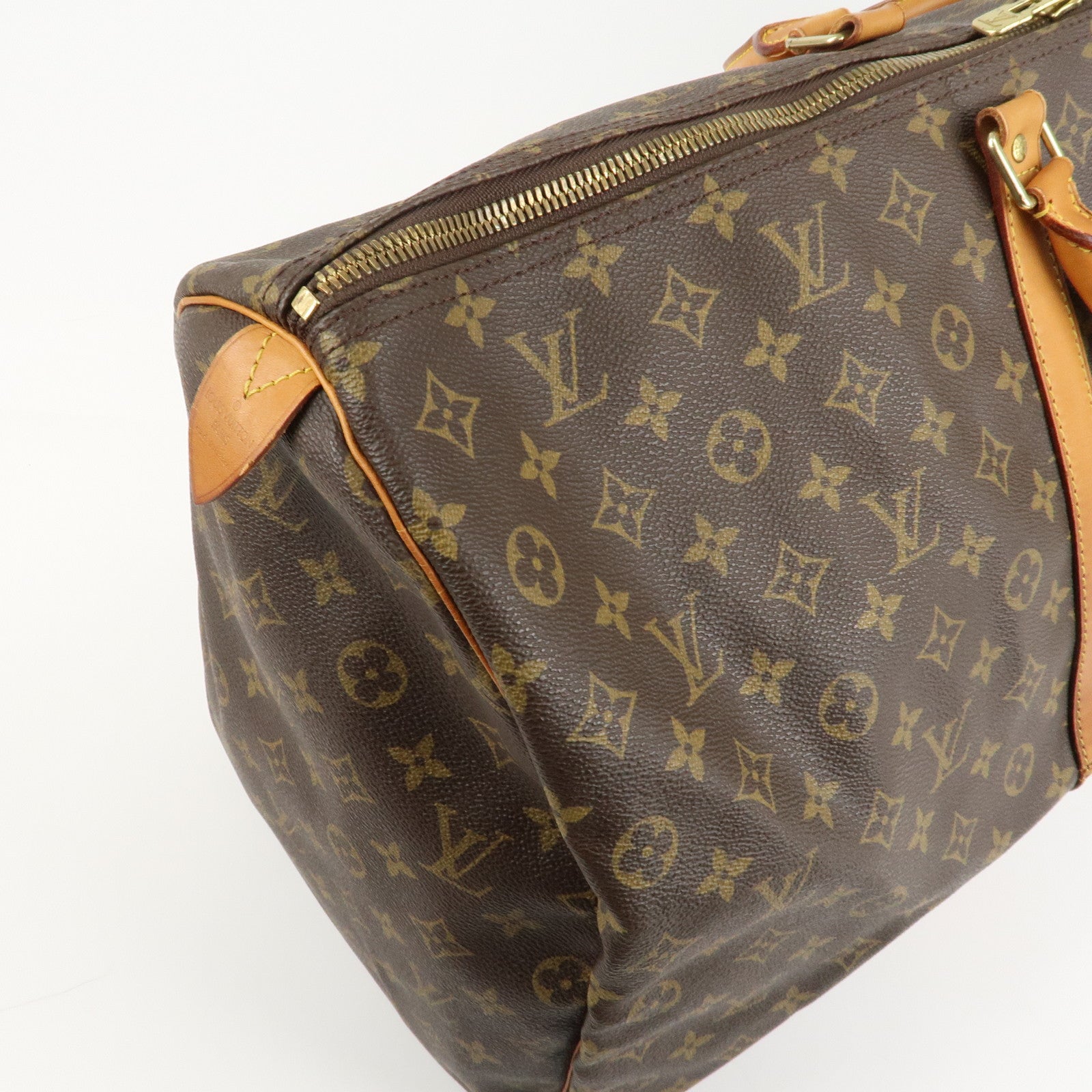 Louis Vuitton Monogram Keep All 60 Boston Bag Brown M41422 Used