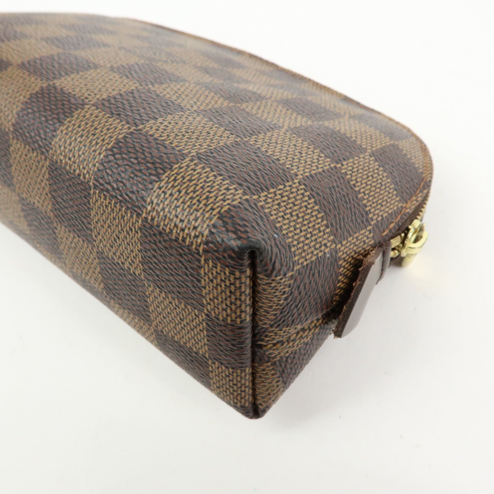 Louis Vuitton Damier Pochette Cosmetic PM Pouch Brown N47516