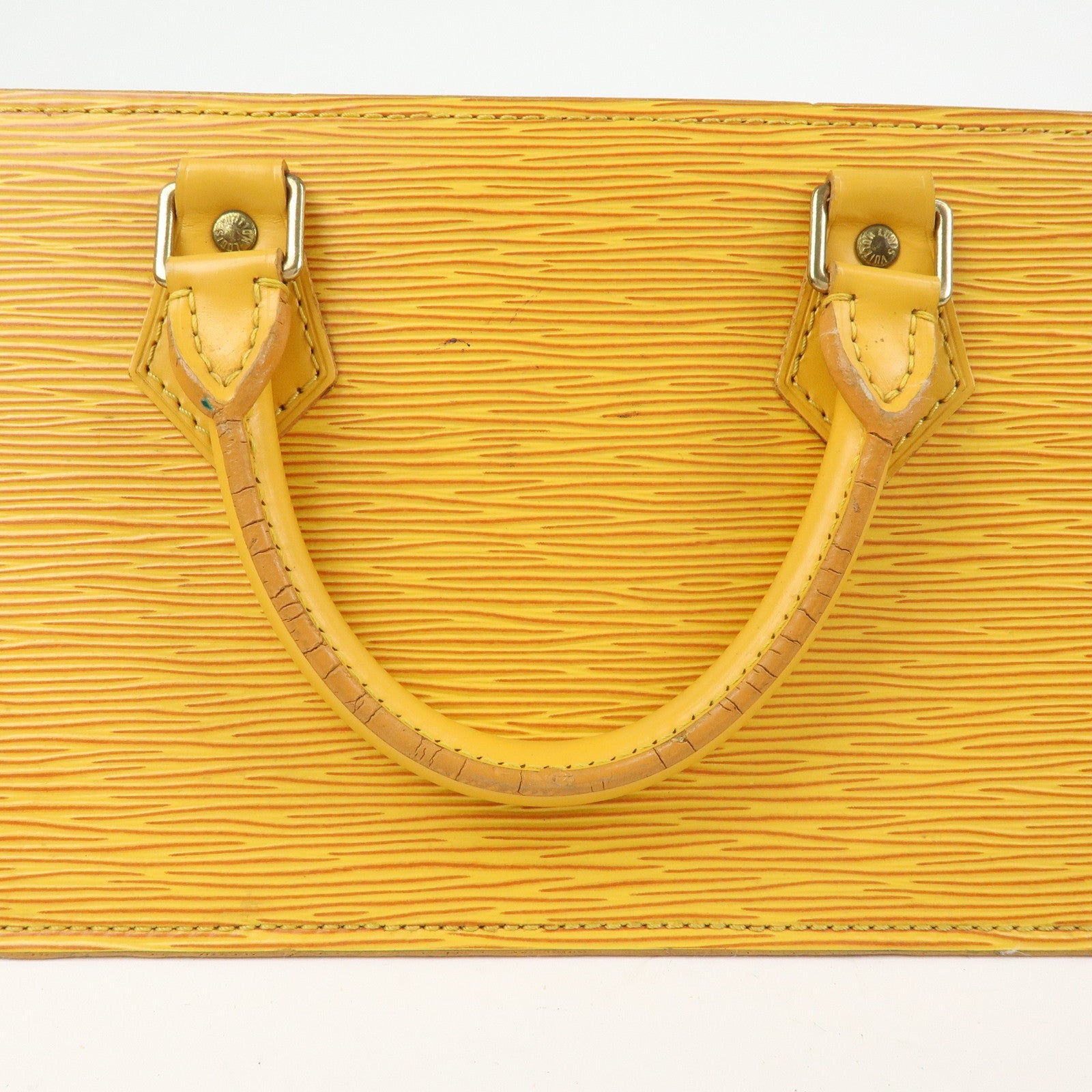 Louis Vuitton Epi Sac Triangle Hand Bag Tassili Yellow M52099