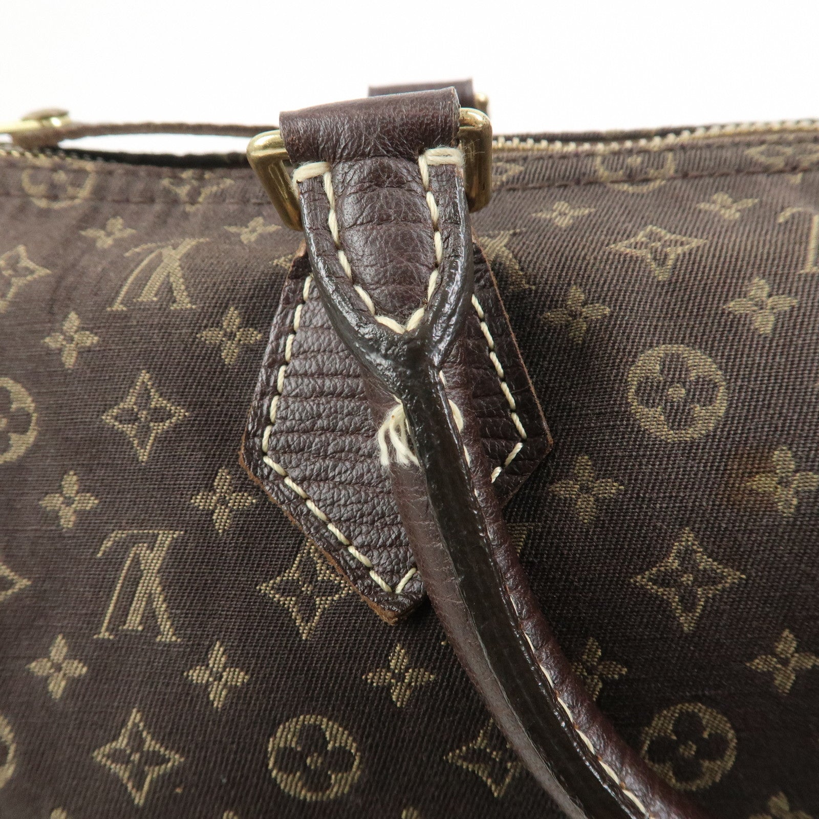 Louis Vuitton Monogram Mini Lin Speedy 30 Boston Bag Ebene M95224