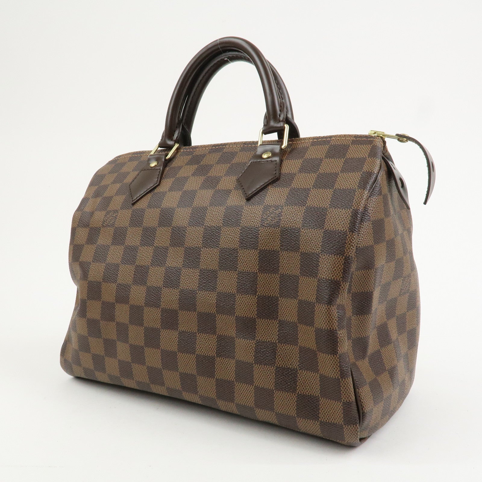 Louis Vuitton Damier Ebene Canvas Speedy 30 Boston Bag N41364