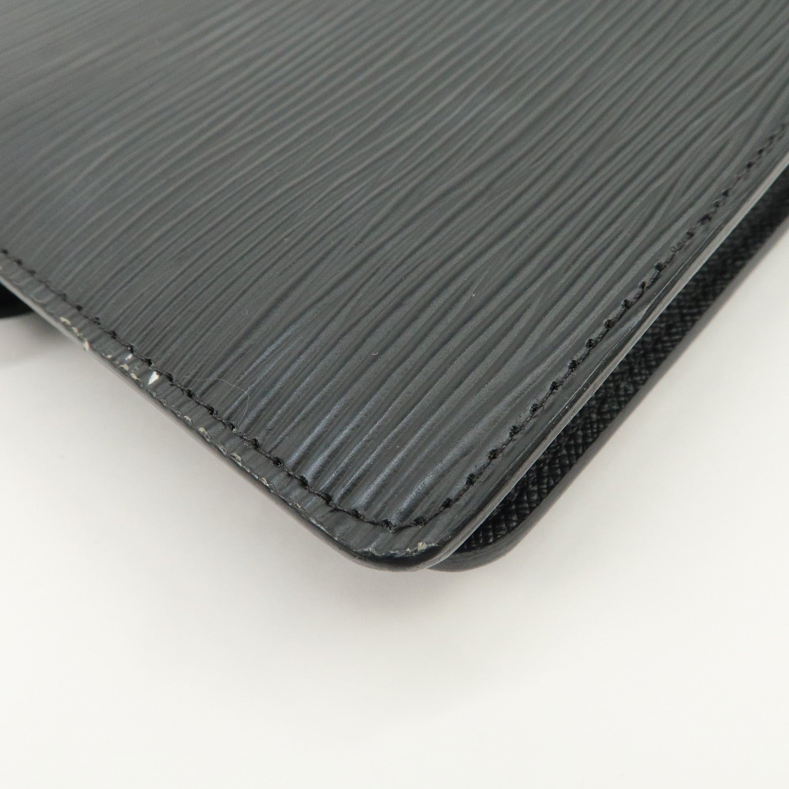 Louis Vuitton Epi Agenda MM Planner Cover Noir Black R20202