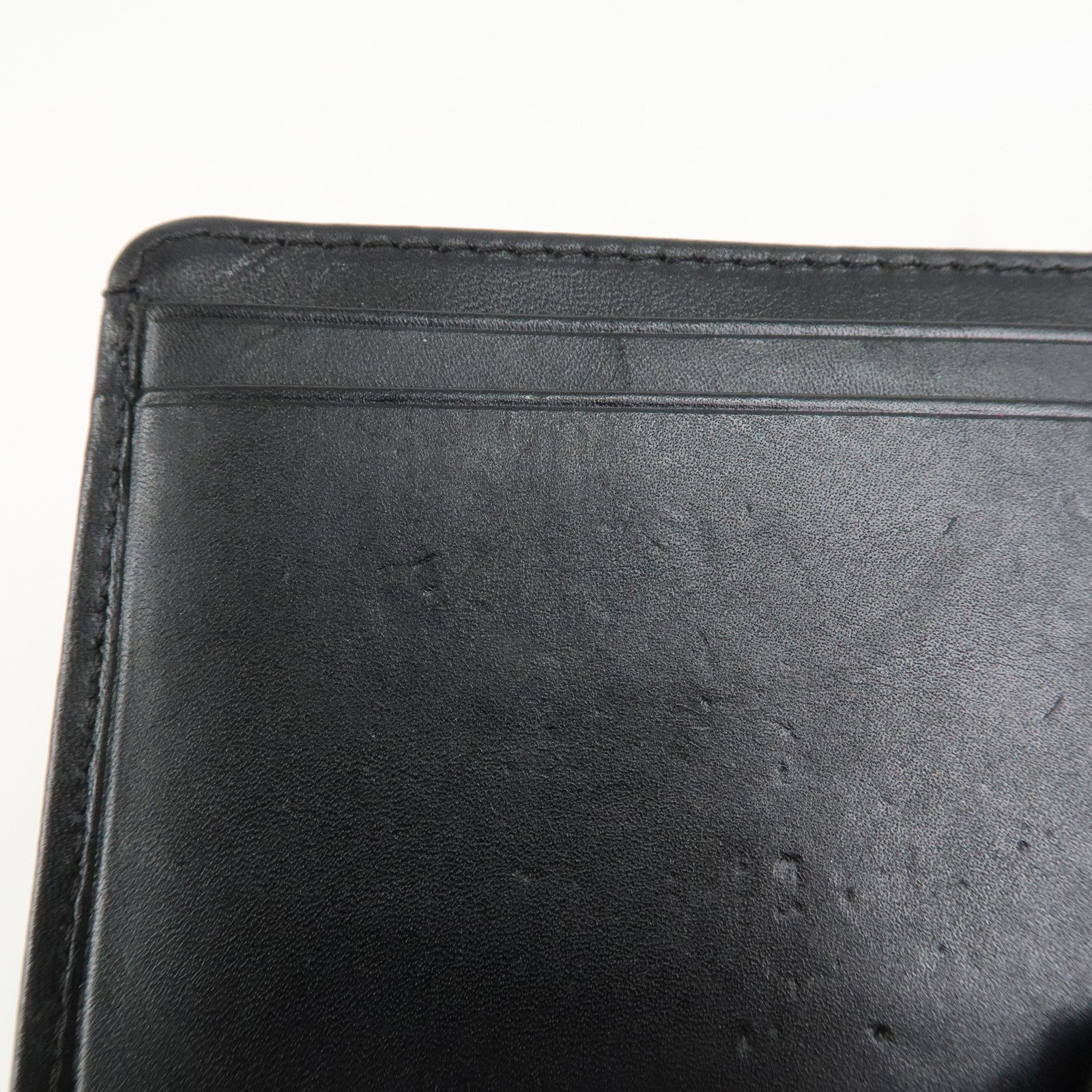 CHANEL Cambon Line Matelasse COCO Mark Card Case Black A26725