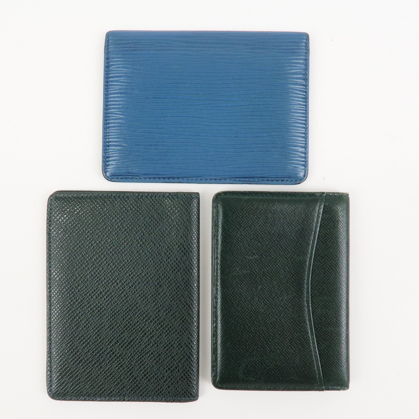 Louis Vuitton Epi Taiga Set of 3 Card Case M63205/M30514/M30494