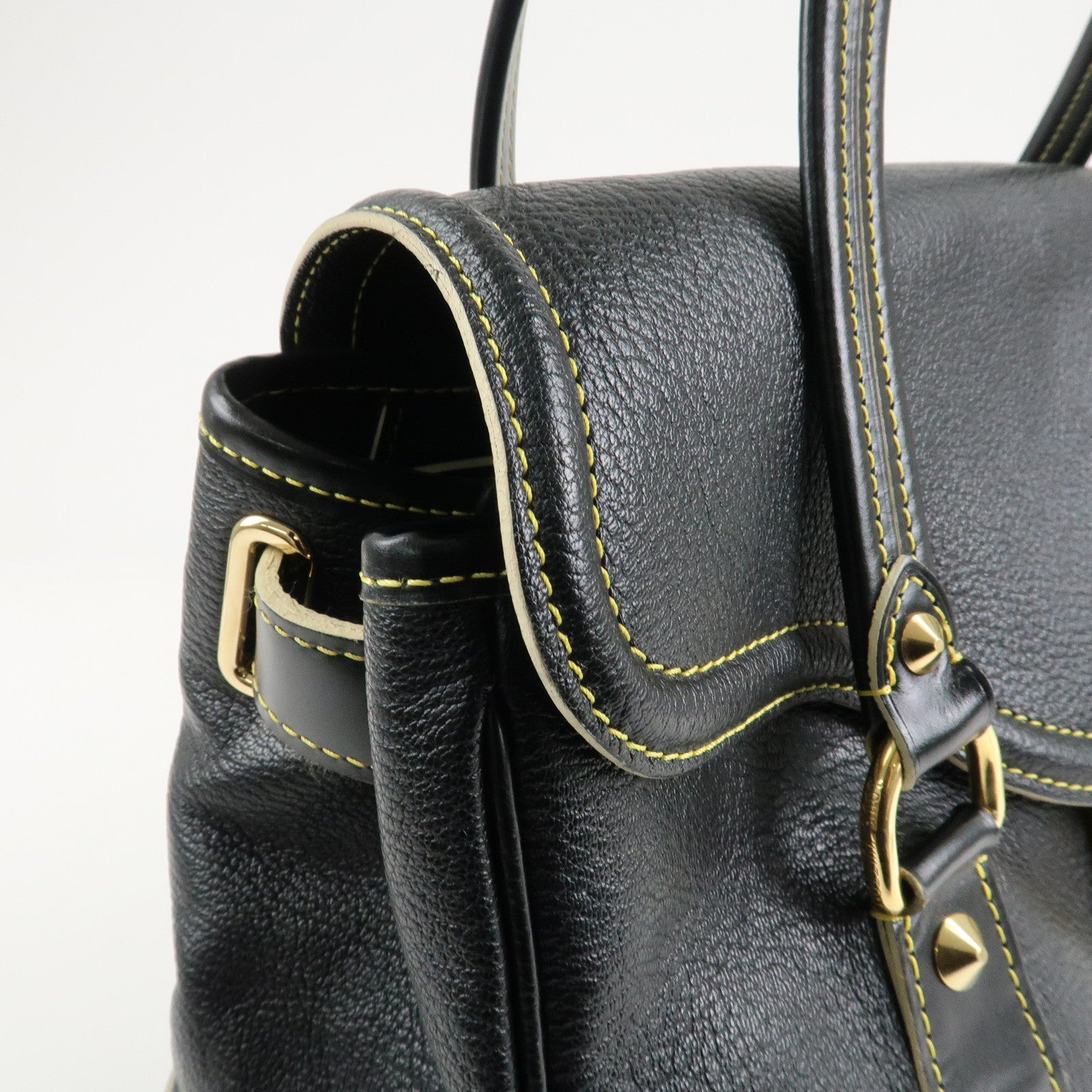 Louis Vuitton Suhali Rhapsody Leather Shoulder Bag Black M95847 Used
