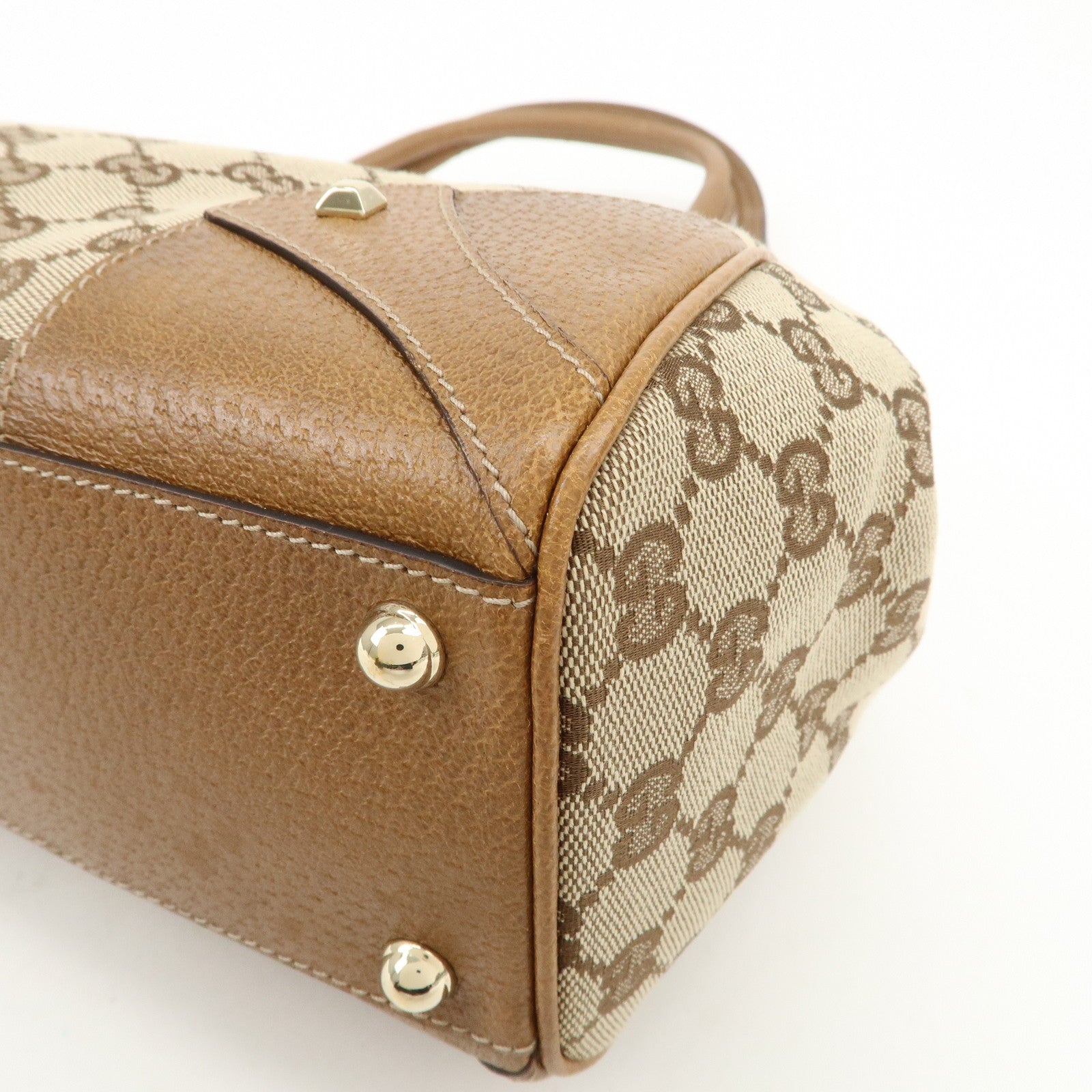 GUCCI New Jackie GG Monogram Canvas Leather Shoulder Bag 124404