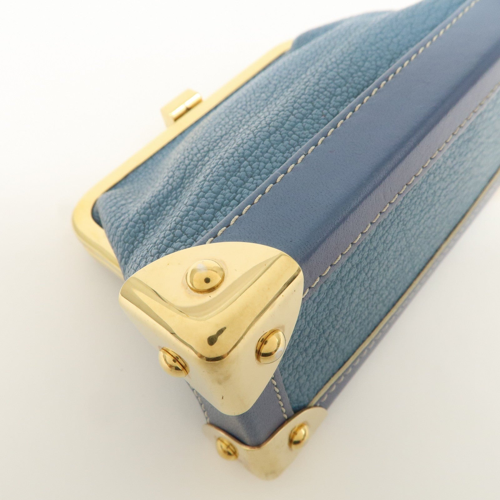 Louis Vuitton Suhari Porte Monnaie Viennois Coin Case Blue M91833