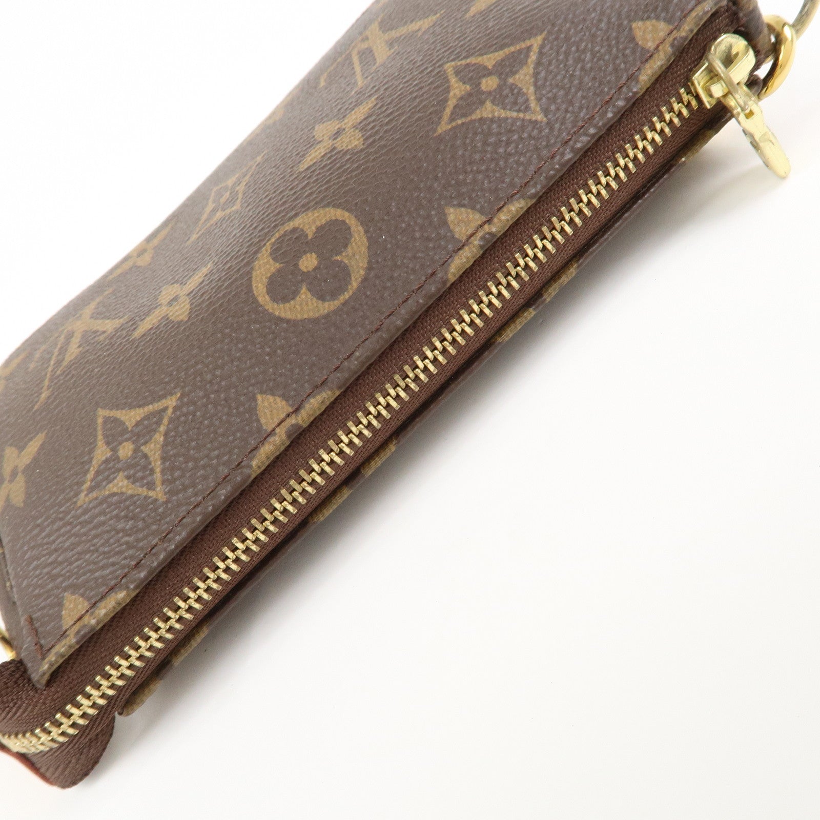 Louis Vuitton Monogram Mini Pochette Accessoires Hand Bag M58009
