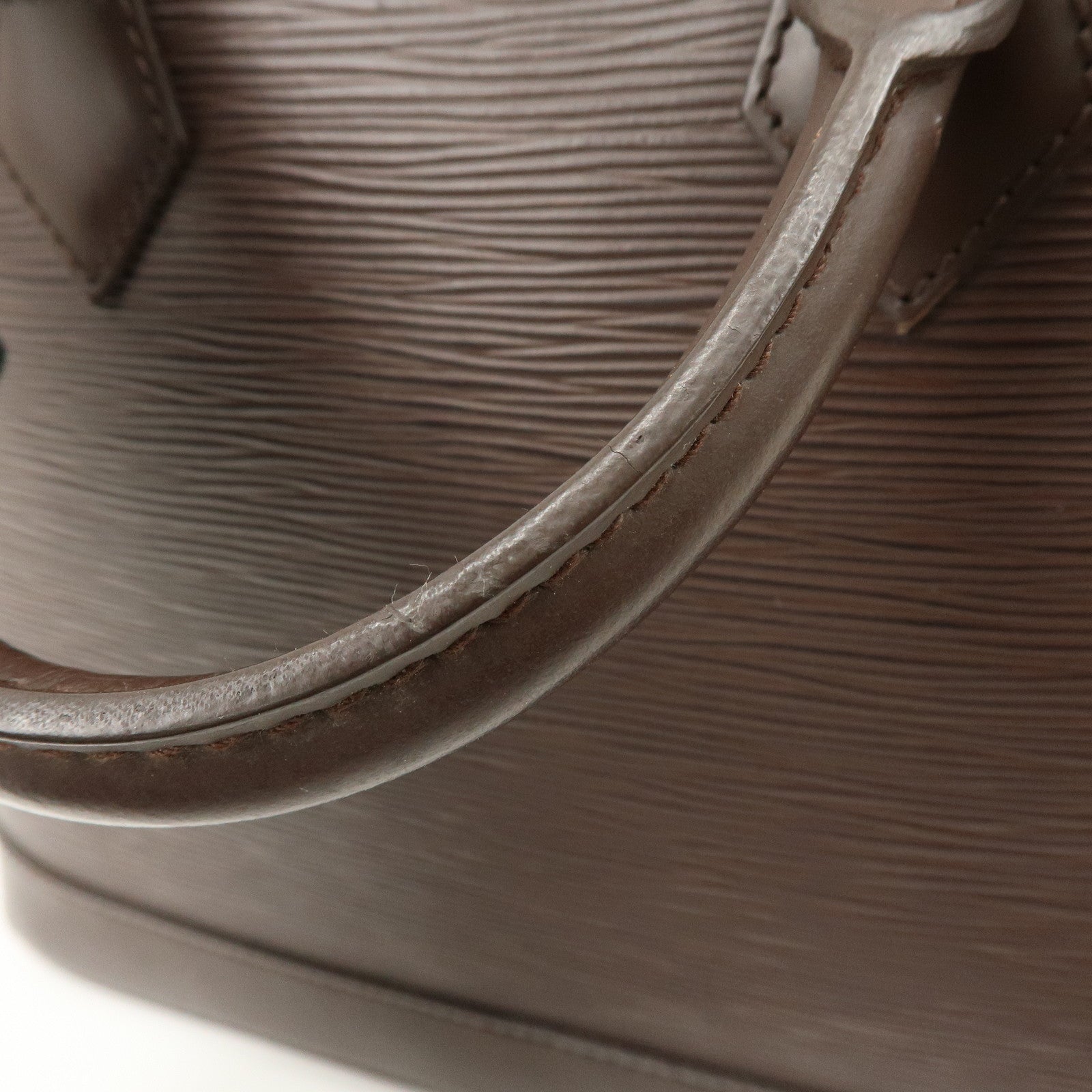 Louis Vuitton Epi Leather Alma Hand Bag Mocha M5214D