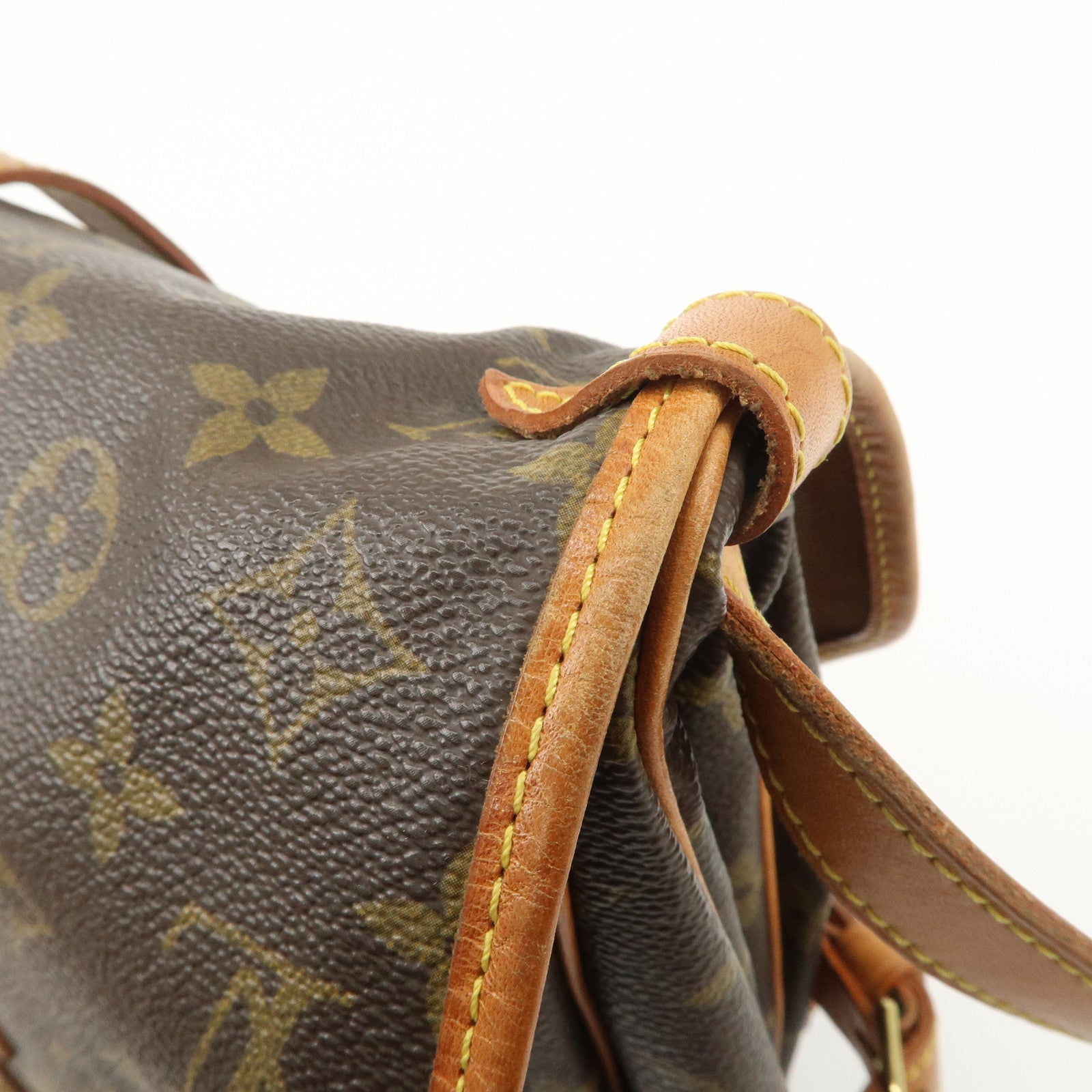 Louis Vuitton Monogram Saumur 30 Shoulder Bag Brown M42256 Used