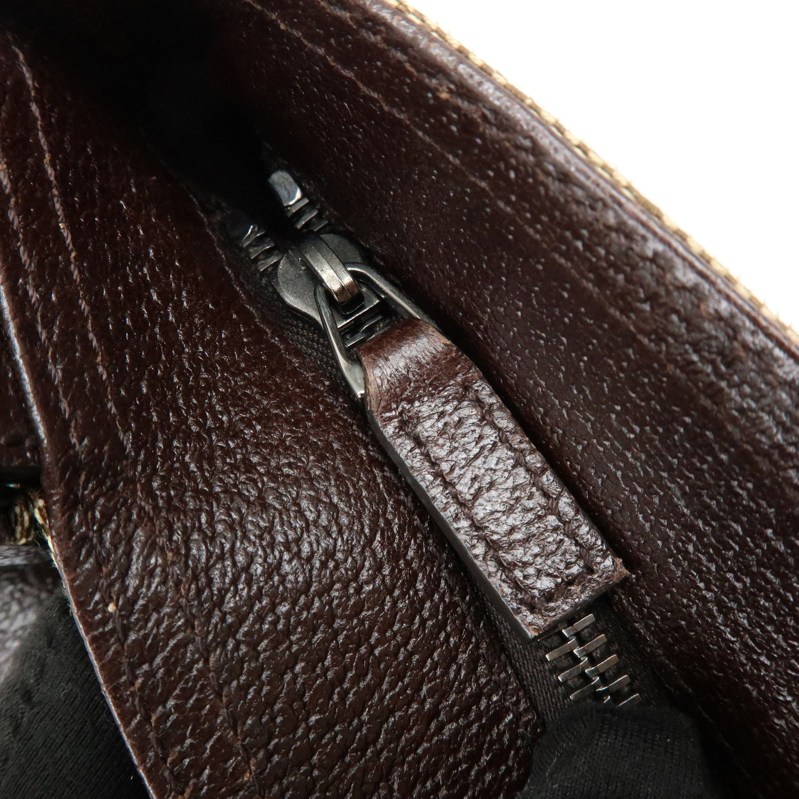 GUCCI Sherry GG Canvas Leather Shoulder Bag Beige Brown 169937