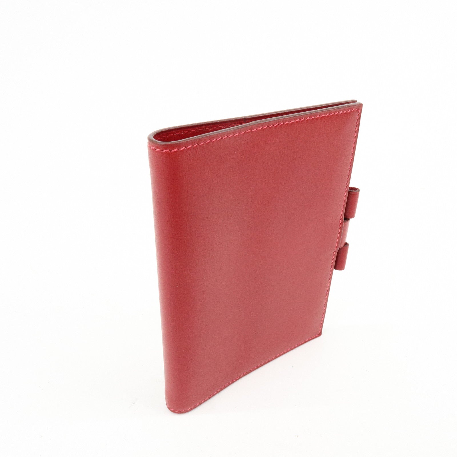 HERMES Chevre Leather Agenda Cover Planner Cover □I Stamped Red