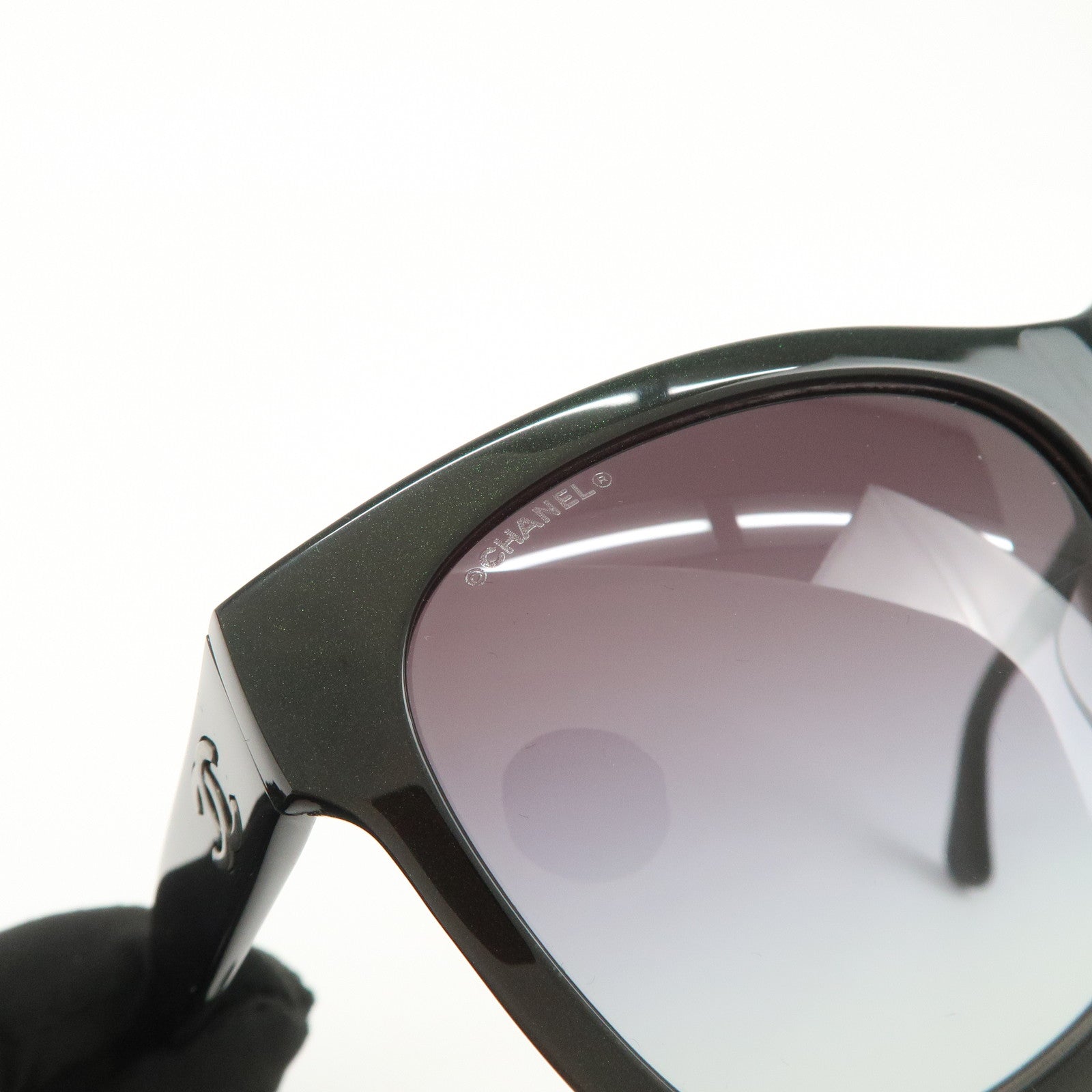 CHANEL Plastic Sunglasses Dark Brown 5380-A c.1707/S6 56□17 140 3NS