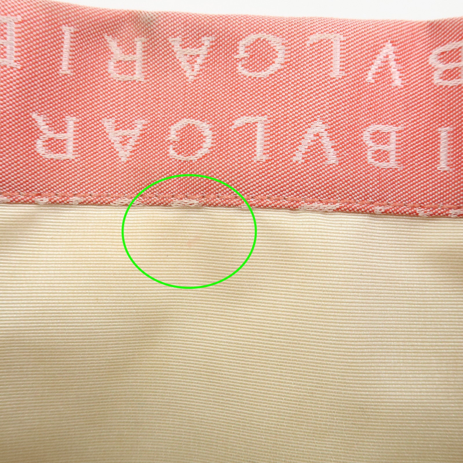 BVLGARI Logo Mania Canvas Leather Hand Bag Tote Bag Pink Ivory