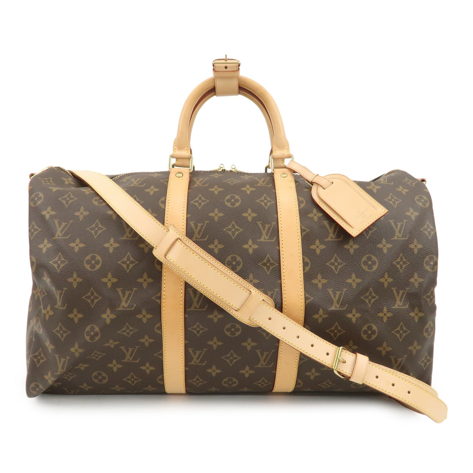 Louis Vuitton Monogram Keep All 50 Bandouliere Boston Bag M41416