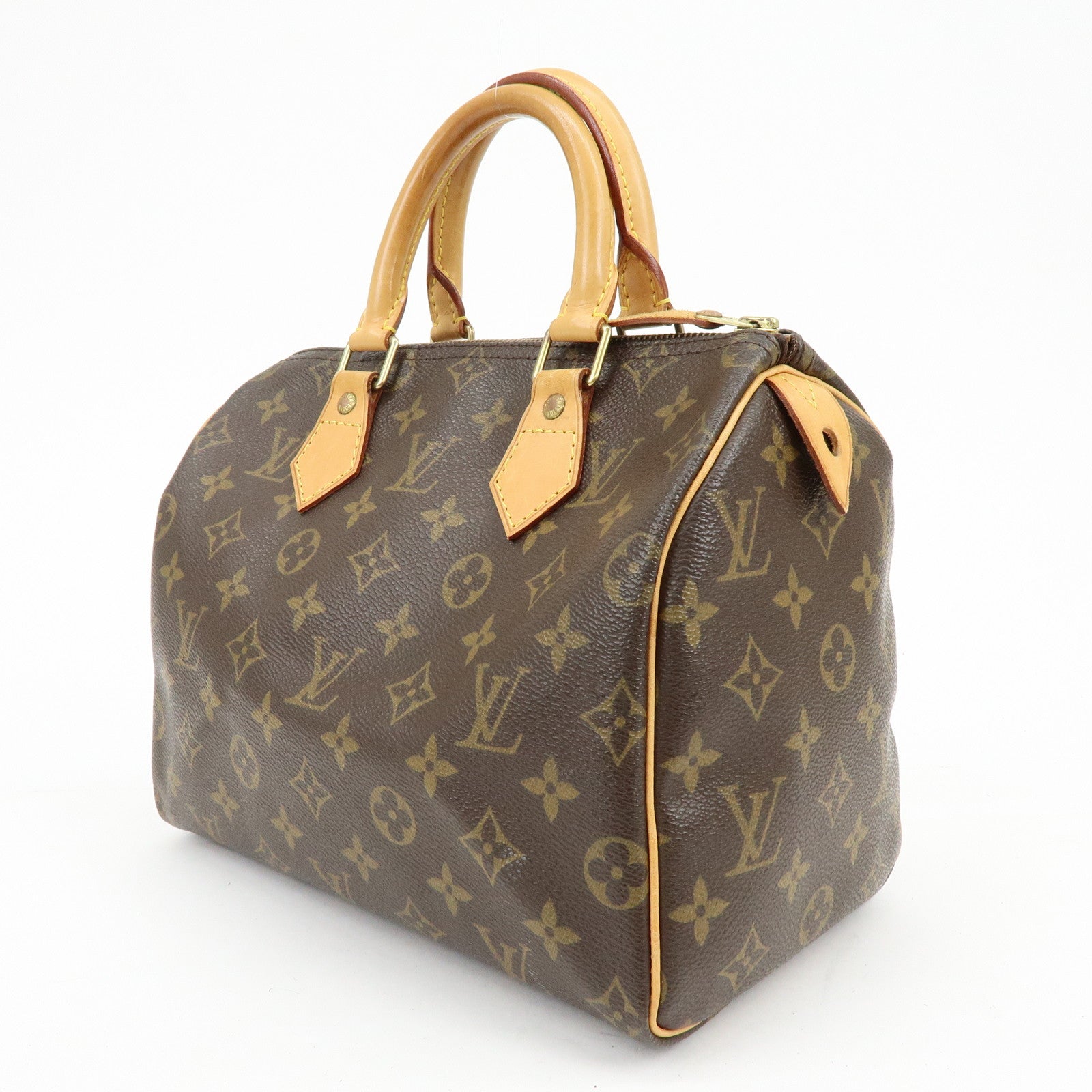 Louis Vuitton Monogram Speedy 25 Boston Bag Hand Bag Brown M41528