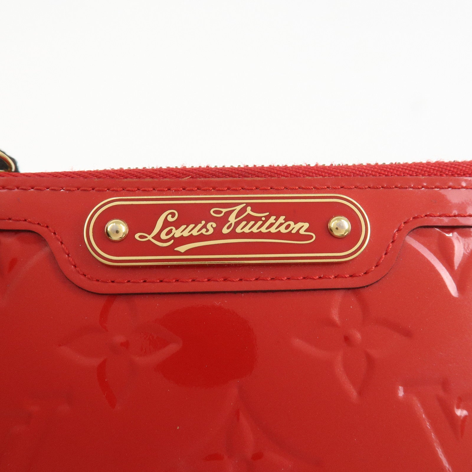 Louis Vuitton Monogram Vernis Pochette Cles NM Cerise M90214