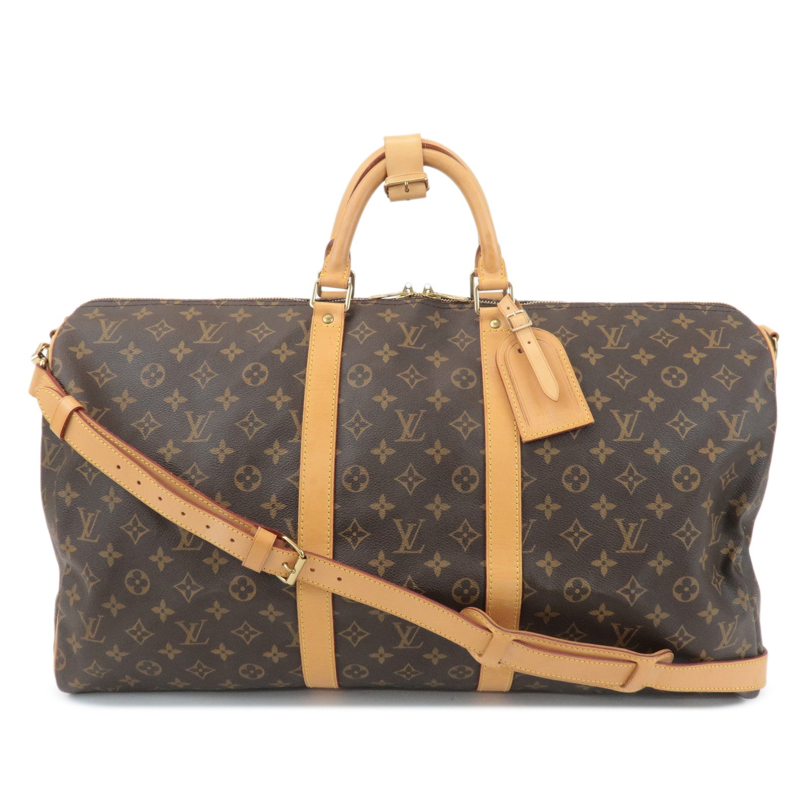 Louis Vuitton Monogram Keep All Bandouliere 55 Boston Bag M41414 Used