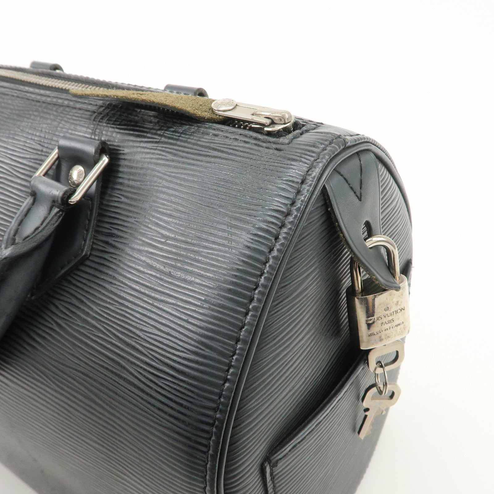 Louis Vuitton Epi Leather Speedy 25 Hand Bag Boston Bag Noir M59032