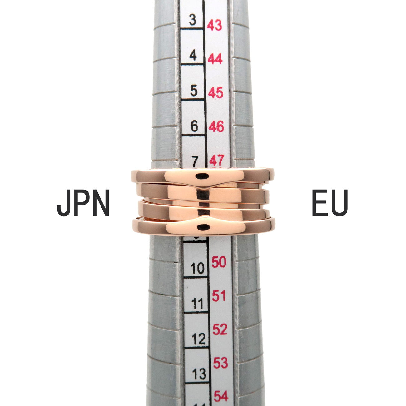 BVLGARI B-Zero1 3Band Ring K18 750PG Rose Gold #49 US4.5 EU49 HK10