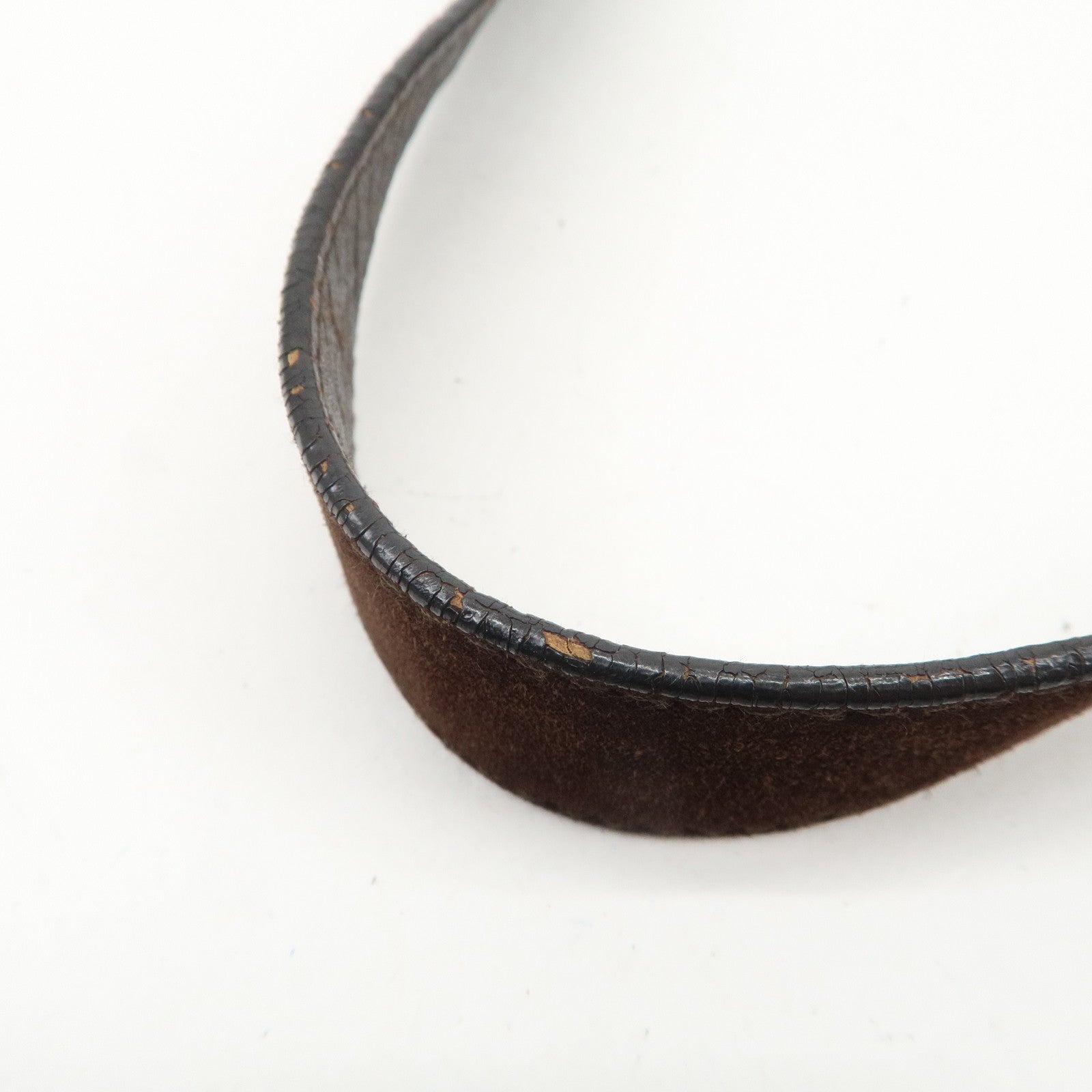 Ferragamo Gancini Suede Leather Shoulder Bag Brown