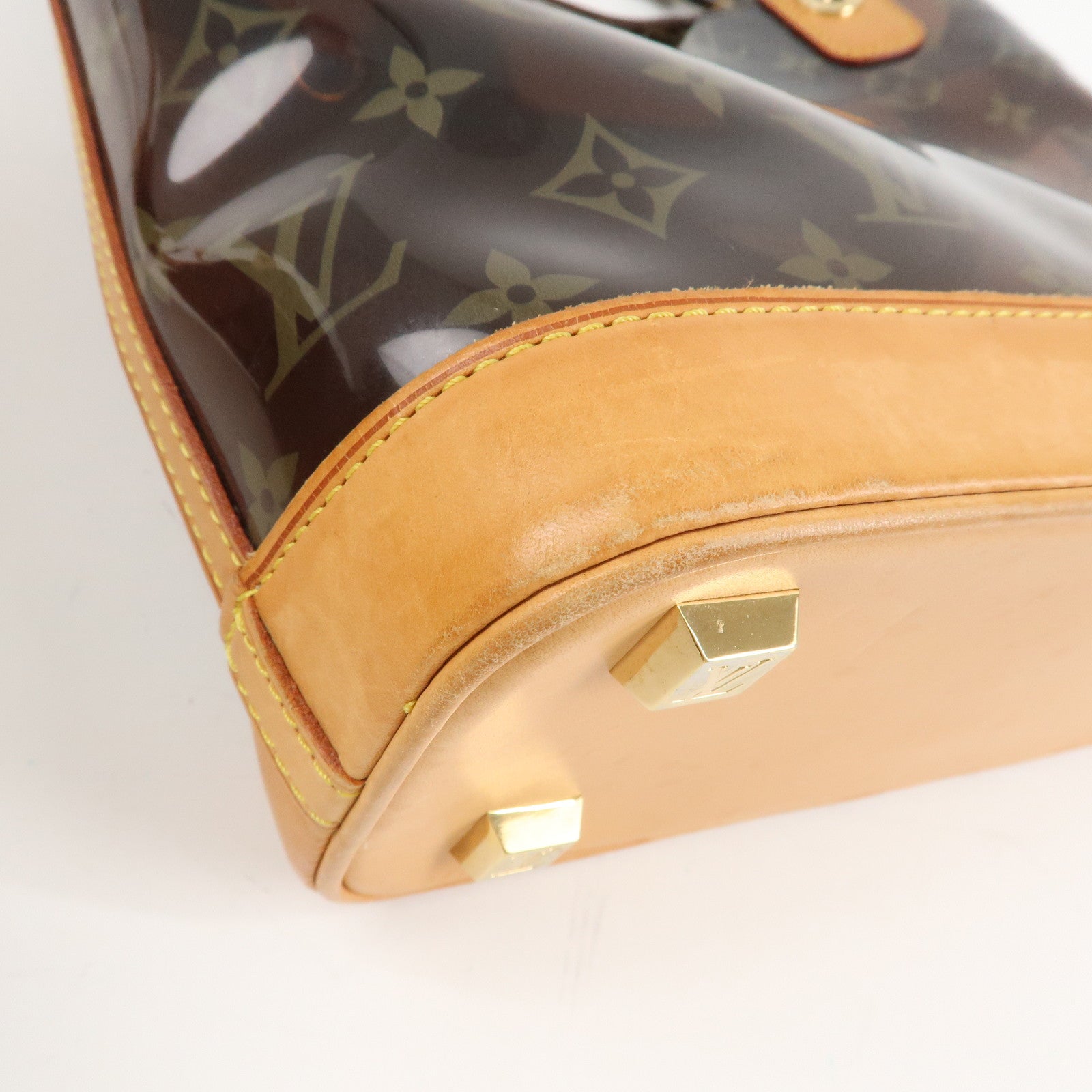 Louis Vuitton Monogram Vinyl Cabas Ambre PM Tote Bag Hand Bag M92502 Used