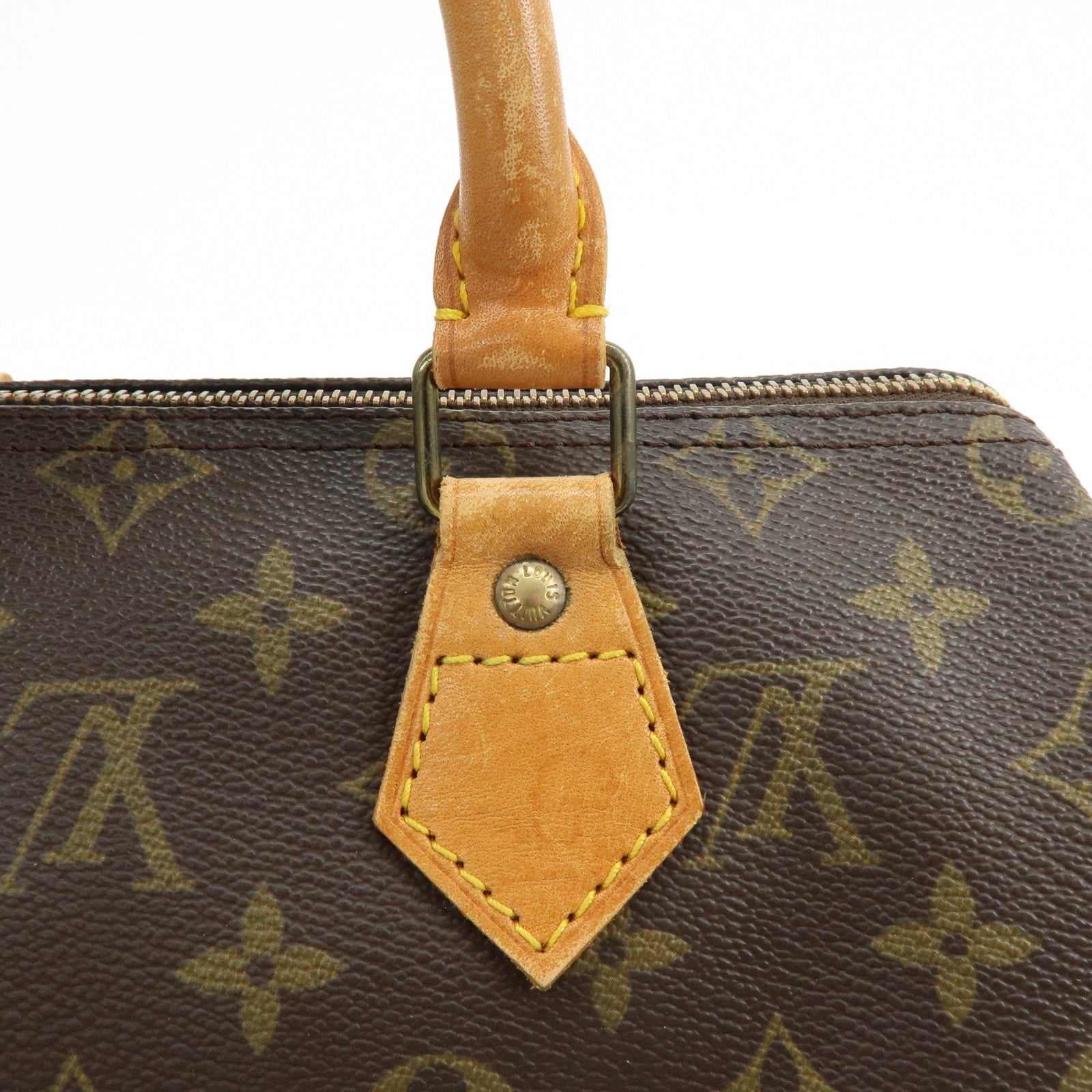 Louis Vuitton Monogram Speedy 25 Boston Bag Hand Bag Brown M41528