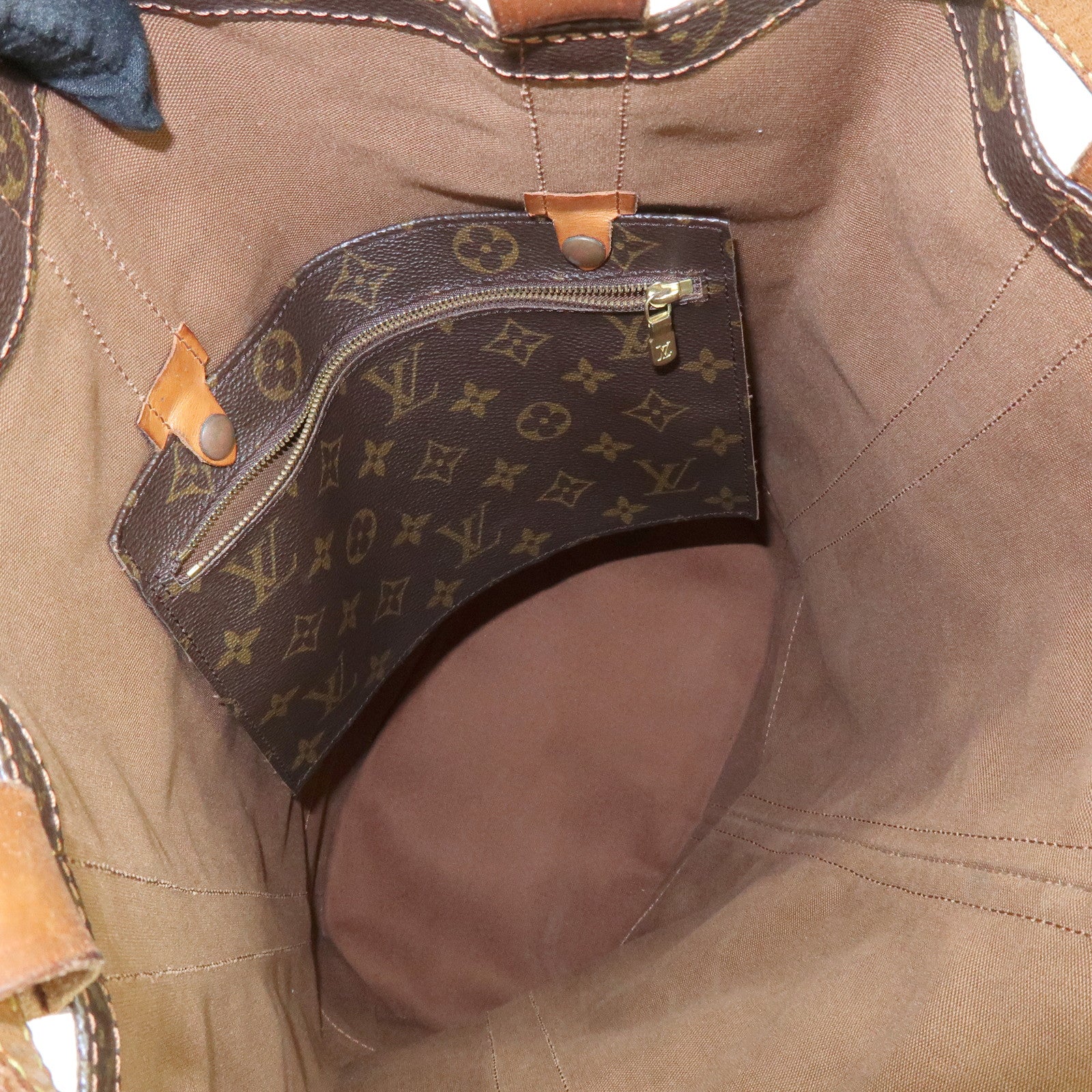 Louis Vuitton Monogram Randonnee GM Shoulder Bag Brown M42244