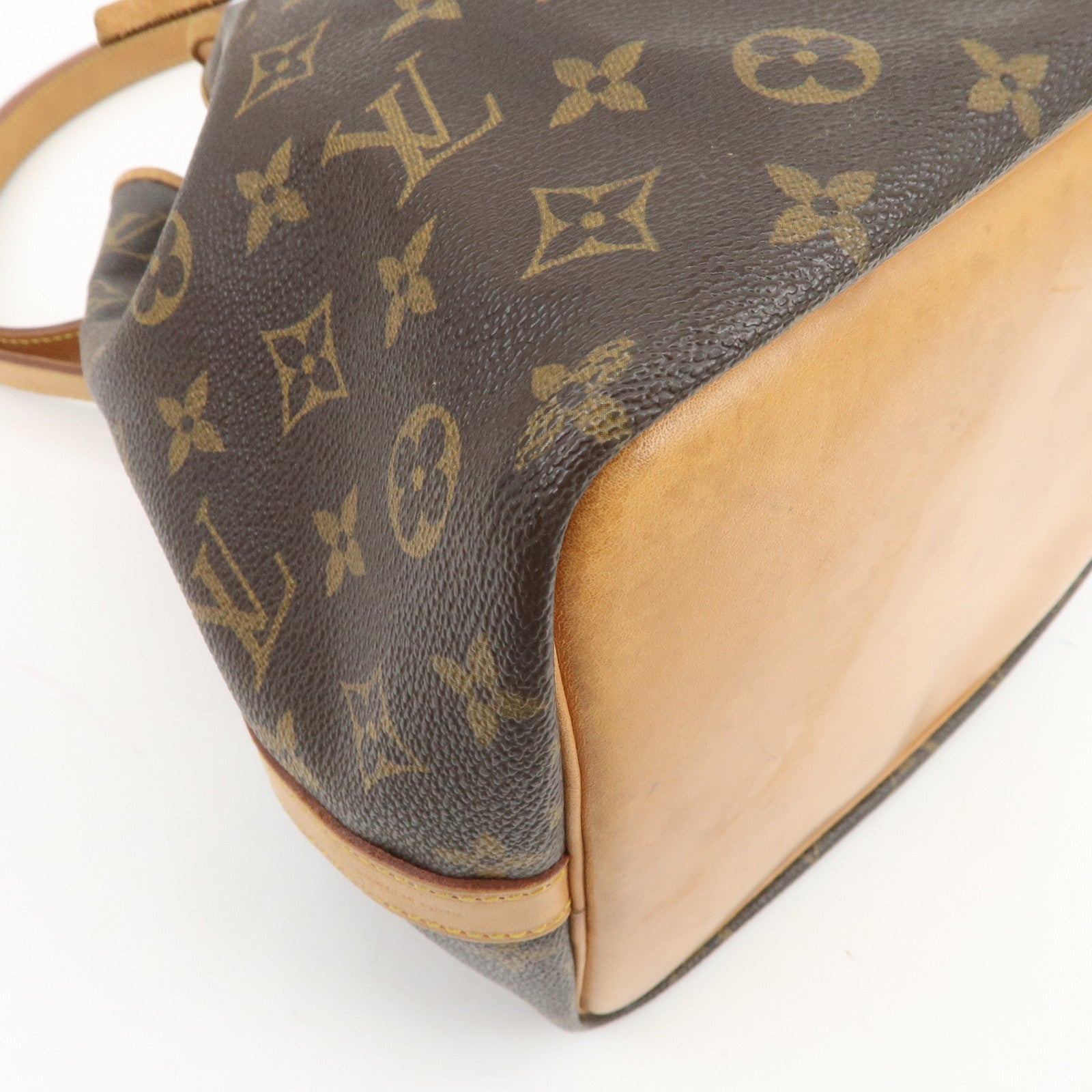 Louis Vuitton Monogram Petit Noe Shoulder Bag Brown M42226