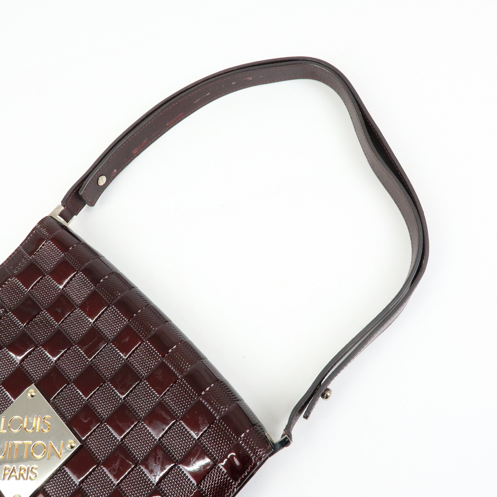 Louis Vuitton Damier Vernis Cabaret Shoulder Bag Bordeaux M92124