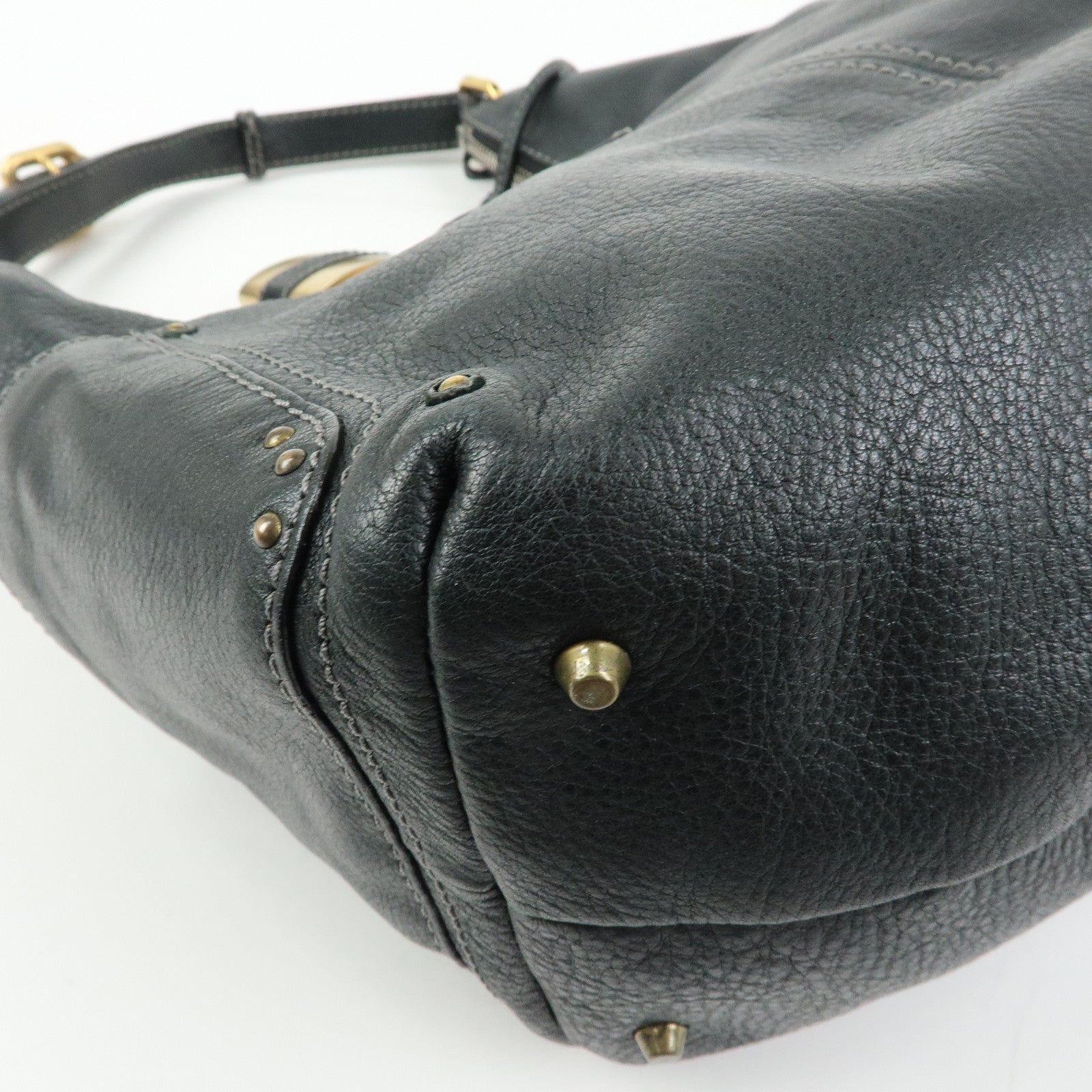 Chloe Paddington Leather Shoulder Bag Hand Bag Black
