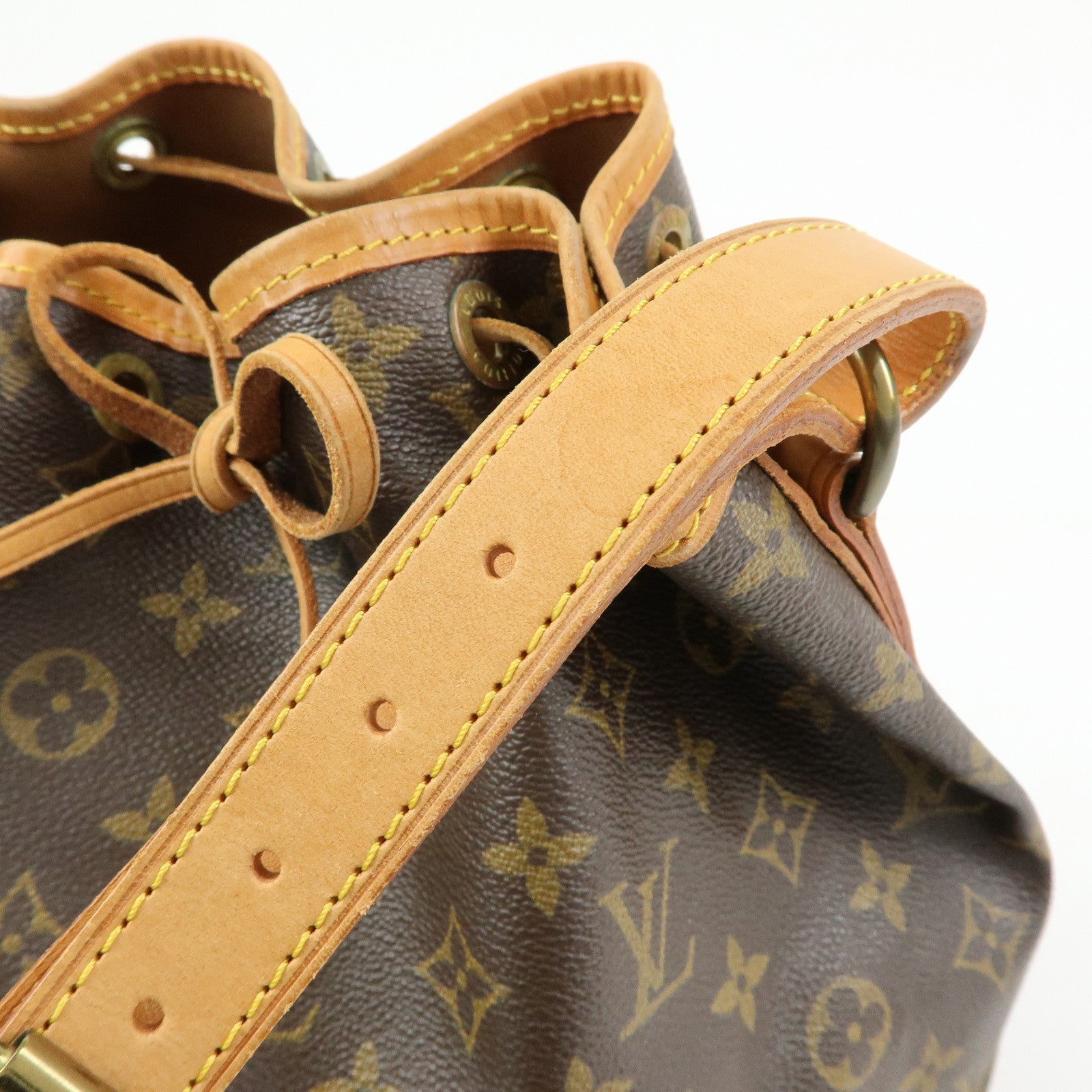 Louis Vuitton Monogram Petit Noe Shoulder Bag Brown M42226