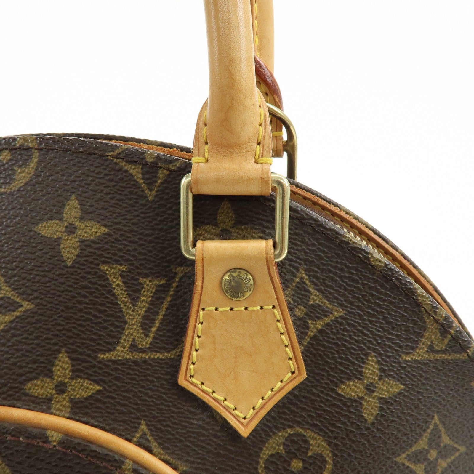 Louis Vuitton Monogram Ellipse PM Canvas Hand Bag Brown M51127