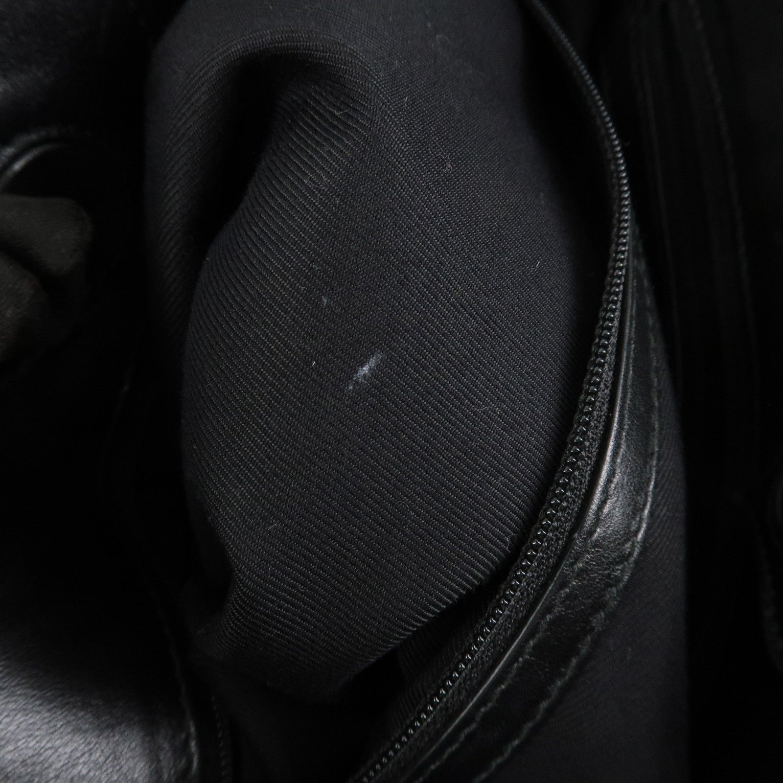 BVLGARI Leather B-Zero1 Shoulder Bag Hand Bag Black