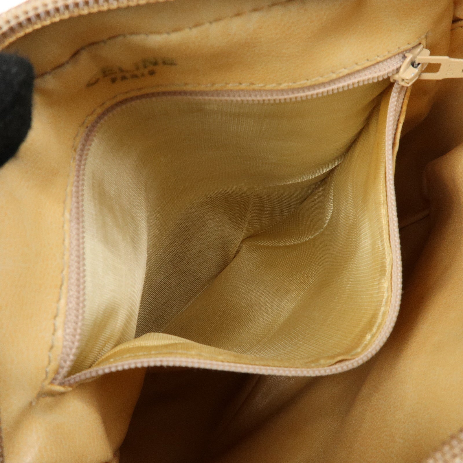 CELINE Macadam PVC Leather Shoulder Bag Crossbody Bag Brown