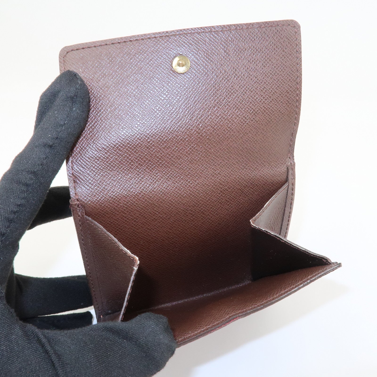 Louis Vuitton Damier Portefeuille Élise Bi-fold Wallet Brown N61654