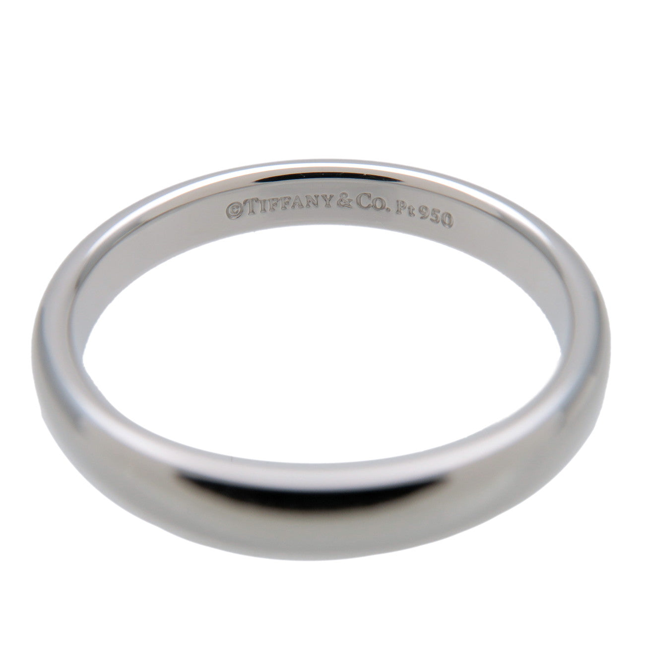 Tiffany & Co Classic Band Ring PT950 Platinum US6.5-7 EU54 HK15