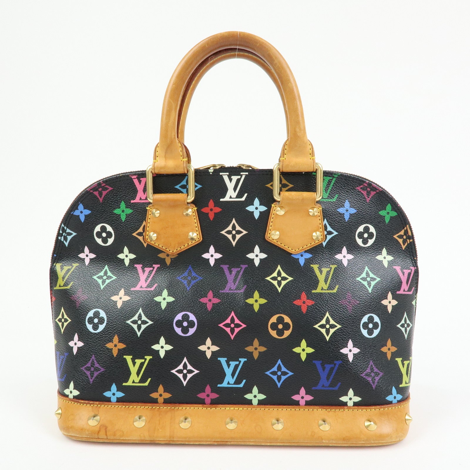 Louis Vuitton Monogram Multicolor Alma PM Hand Bag Noir M40444