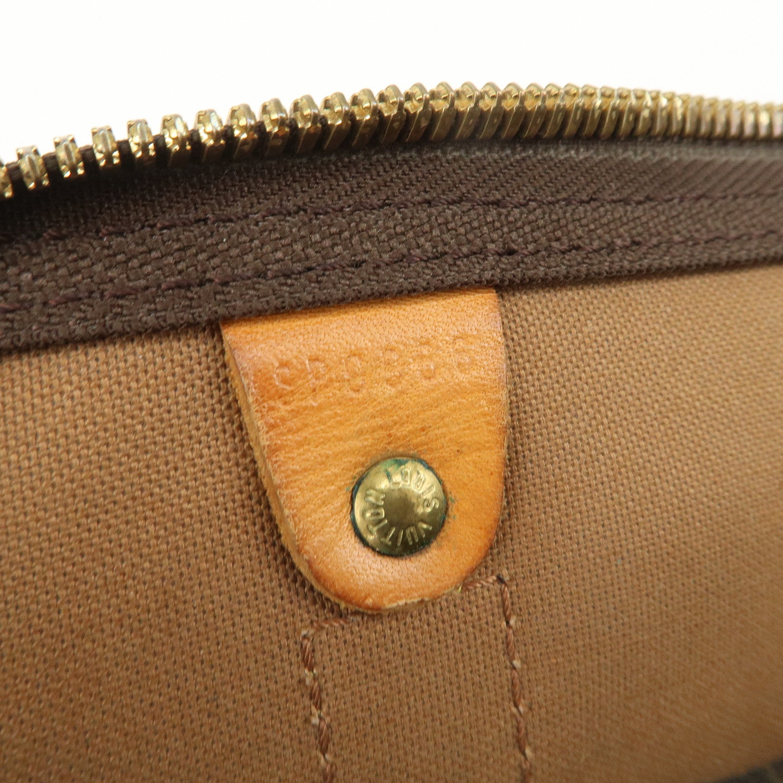 Louis Vuitton Monogram Keep All 45 Boston Bag Brown M41428