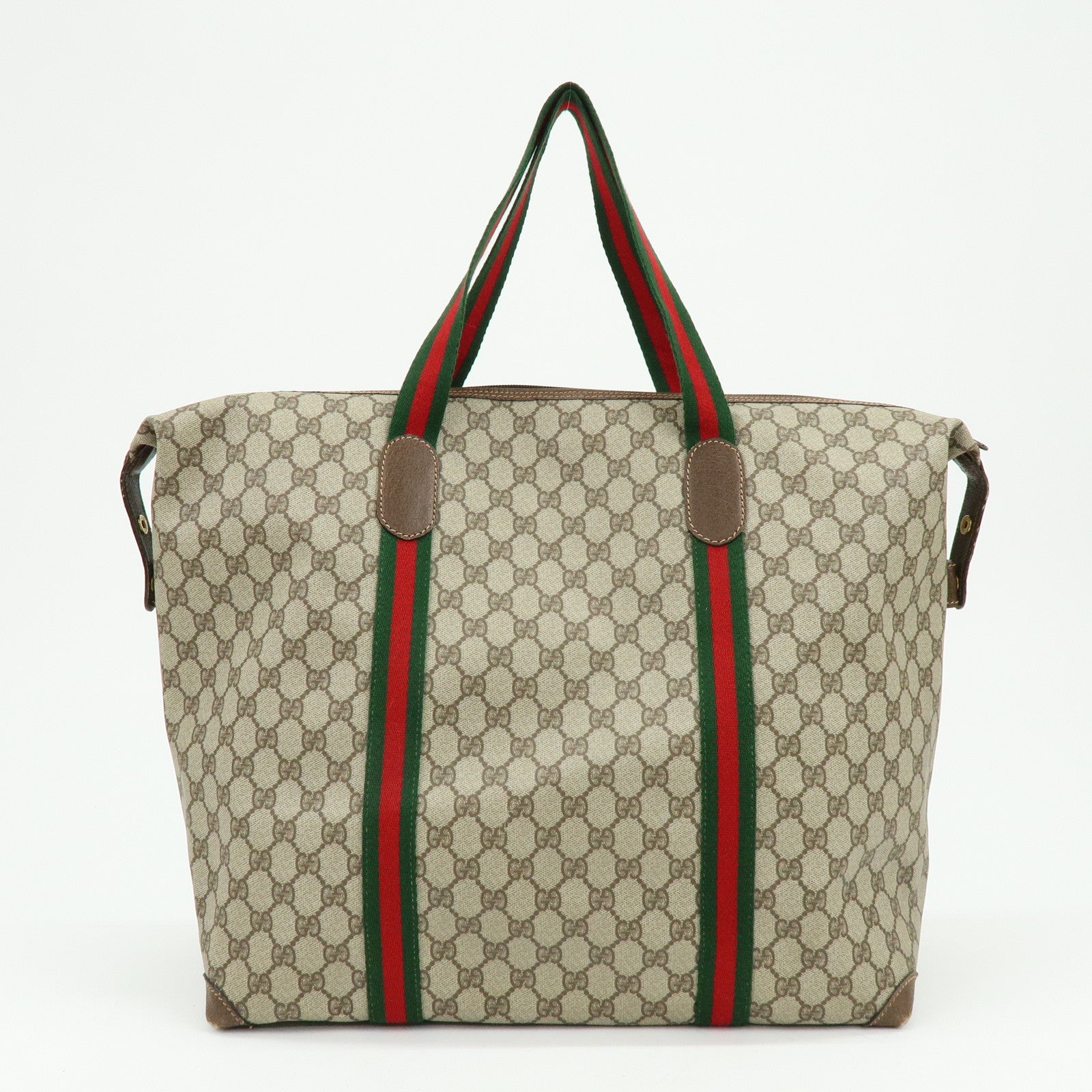 GUCCI Sherry Interlocking G GG Supreme Tote Bag Beige 012・39・6211